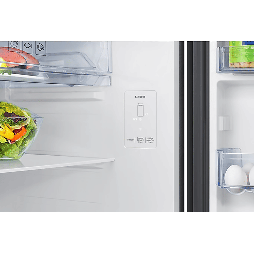 SAMSUNG 396 Litres 2 Star Frost Free Double Door Smart Wifi Enabled Convertible Refrigerator with Digital Inverter Compressor (RT41DB6A4B22HL, Black Glass)_10