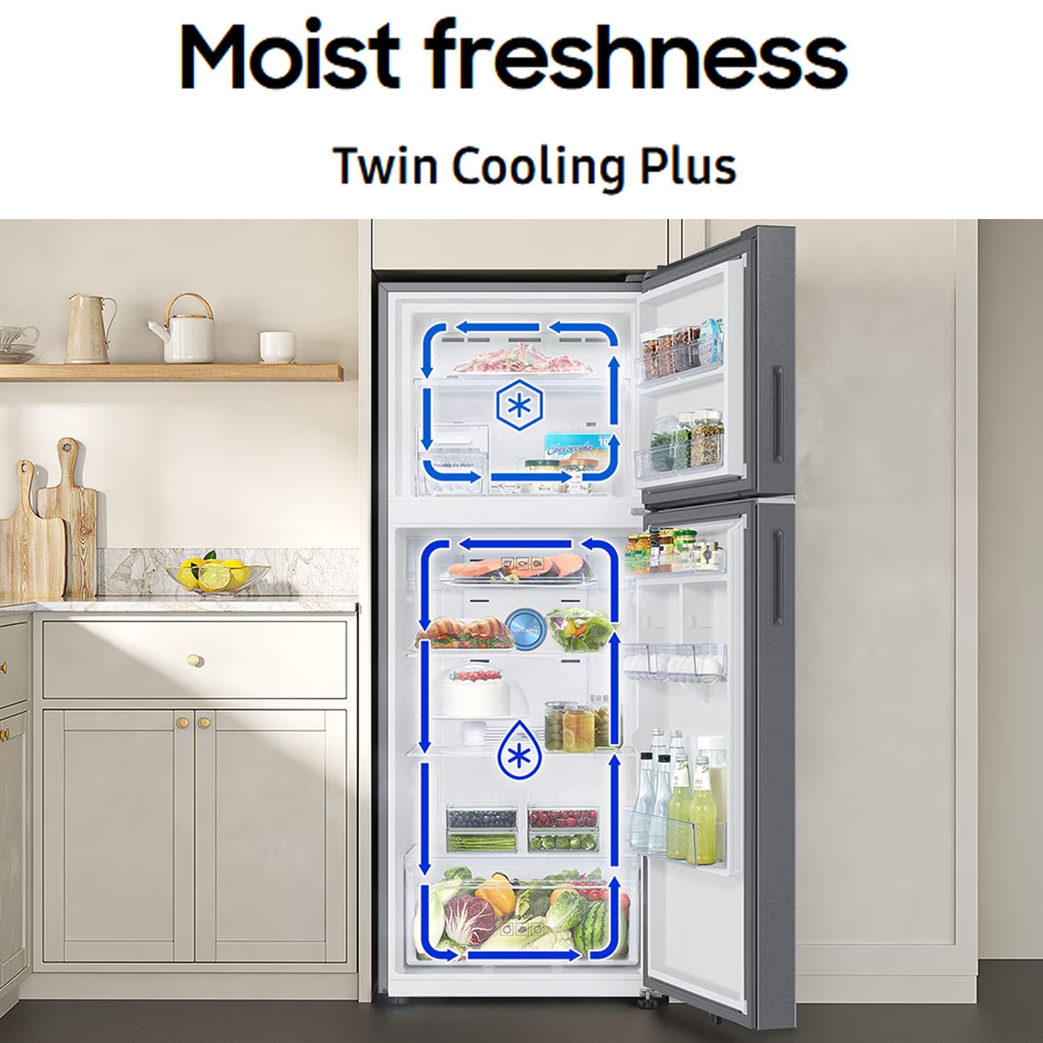 SAMSUNG 419 Litres 2 Star Frost Free Double Door Smart Wifi Enabled Convertible Refrigerator with Digital Inverter Compressor (RT45DG6A2BSLHL, Real Stainless) SAMSUNG 419 Litres 2 Star Frost Free Double Door Smart Wifi Enabled Convertible Refrigerator with Digital Inverter Compressor (RT45DG6A2BSLHL, Real Stainless)_15