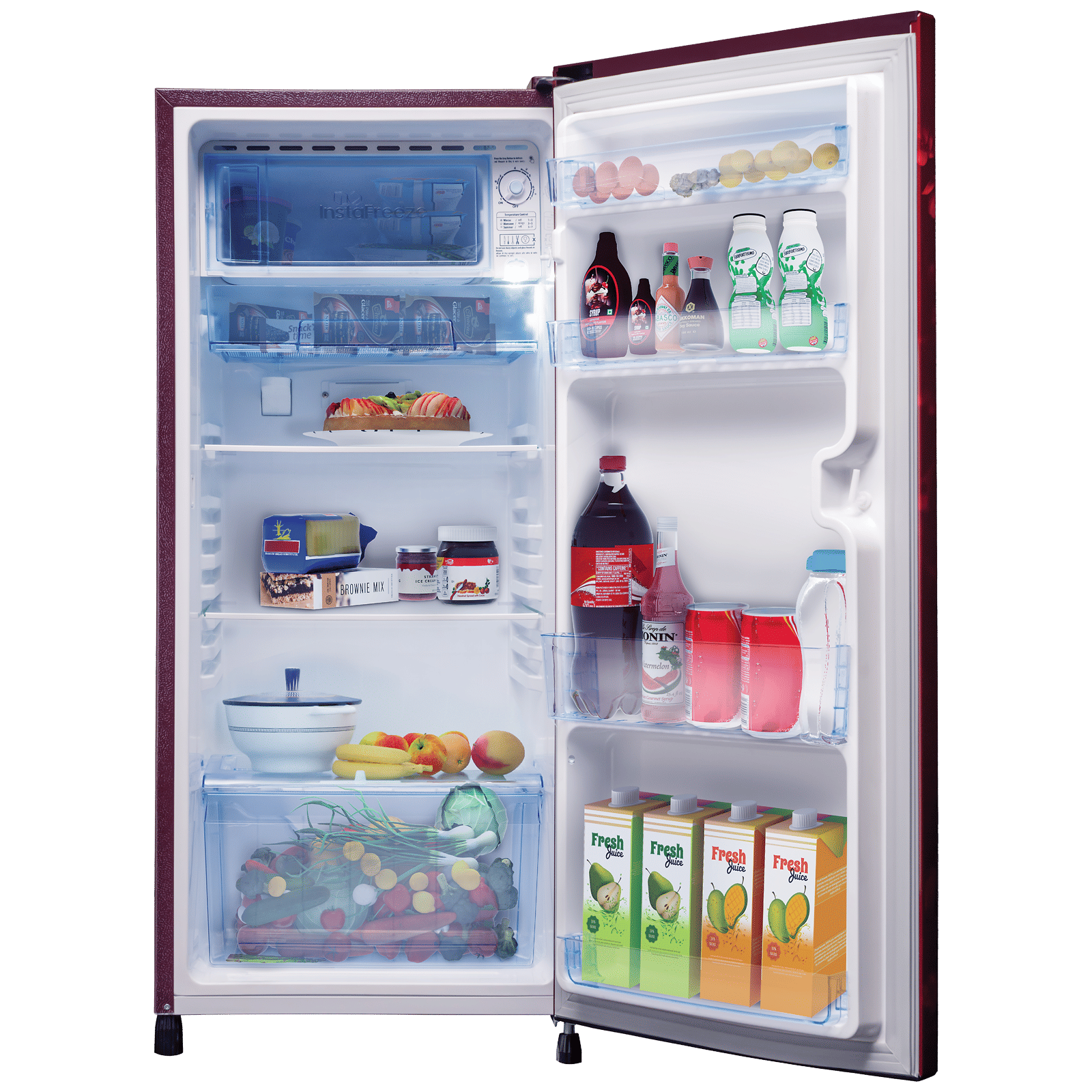 LLOYD 188 Litres 3 Star Direct Cool Single Door Refrigerator with Antibacterial Gasket (GLDC203SCWT2LC, Cherry Blossom Wine)_3