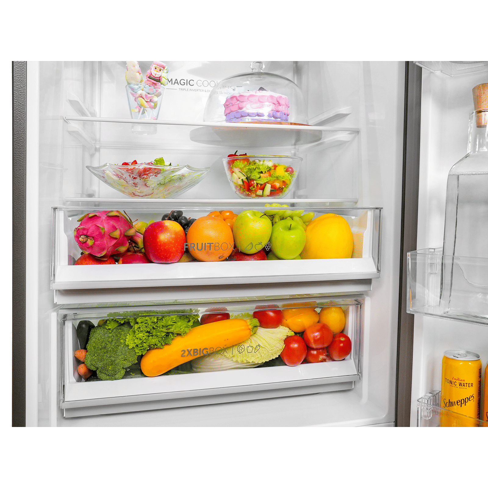 Haier 445 Litres 2 Star Frost Free Double Door Bottom Mount Convertible Refrigerator with 1 Hour Icing Technology (HRB-4952BGK-P, Graphite Black) Haier 445 Litres 2 Star Frost Free Double Door Bottom Mount Convertible Refrigerator with 1 Hour Icing Technology (HRB-4952BGK-P, Graphite Black)_8