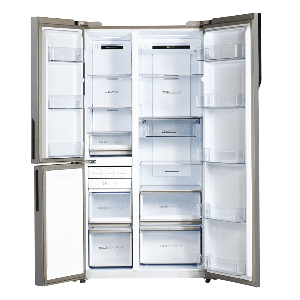 Haier 598 Litres 3 Star Frost Free Side by Side Refrigerator with Deo Fresh Technology (HRT-683KWG-P, Black & White) Haier 598 Litres 3 Star Frost Free Side by Side Refrigerator with Deo Fresh Technology (HRT-683KWG-P, Black & White)_5