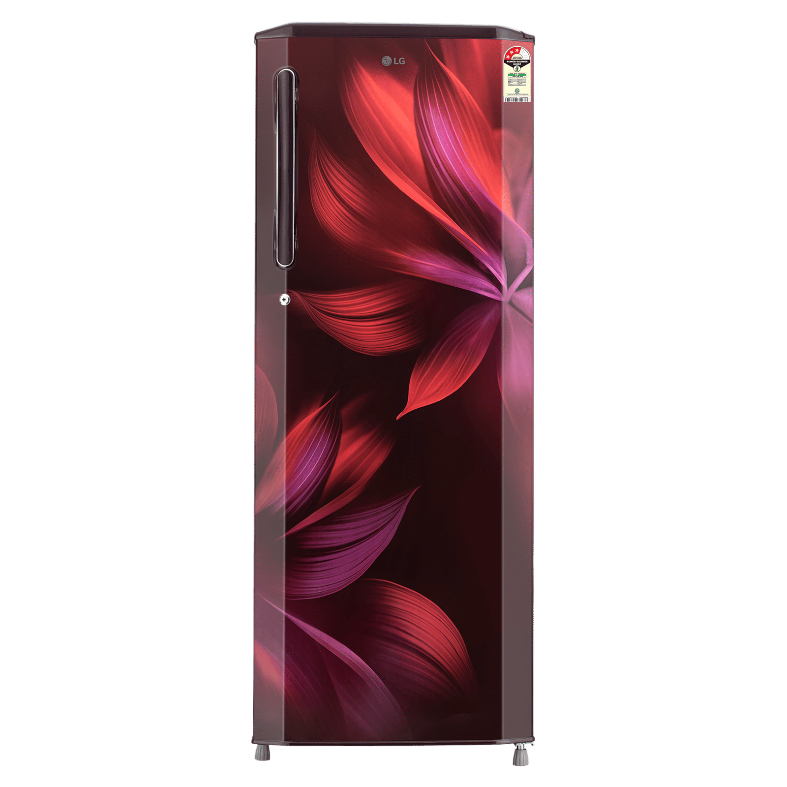 LG 281 Series 261 Litres 3 Star Direct Cool Single Door Refrigerator with Auto Smart Connect (GL-B281BSAX, Scarlet Aurora)_1