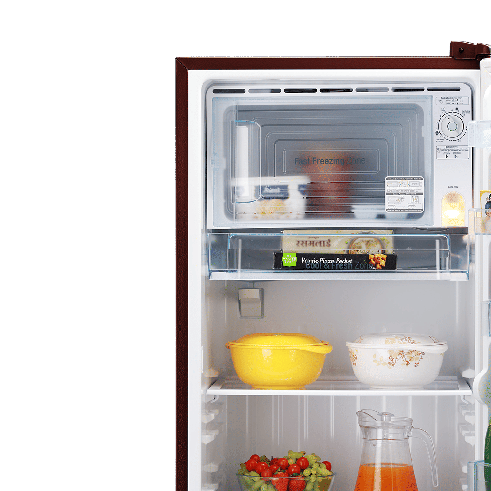 LG 281 Series 261 Litres 3 Star Direct Cool Single Door Refrigerator with Auto Smart Connect (GL-B281BSAX, Scarlet Aurora)_11