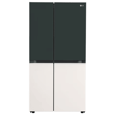 LG 650 Litres 3 Star Frost Free Side by Side Smart Wifi Enabled Convertible Refrigerator with Multi Air Flow (GL-B257EET3, Emerald Green Tango)