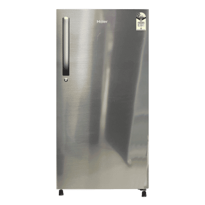 Haier 190 Litres 2 Star Direct Cool Single Door Refrigerator with Diamond Edge Freezing Technology (HRD-2102BNS-P, Nickel Steel)