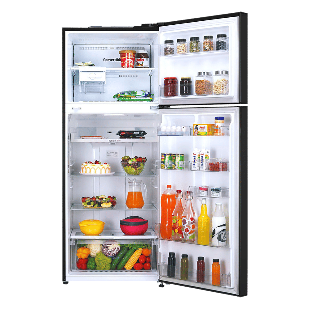 LG 446 Litres 1 Star Frost Free Double Door Convertible Refrigerator with Multi Air Flow (GL-T502CESR, Ebony Sheen)_4