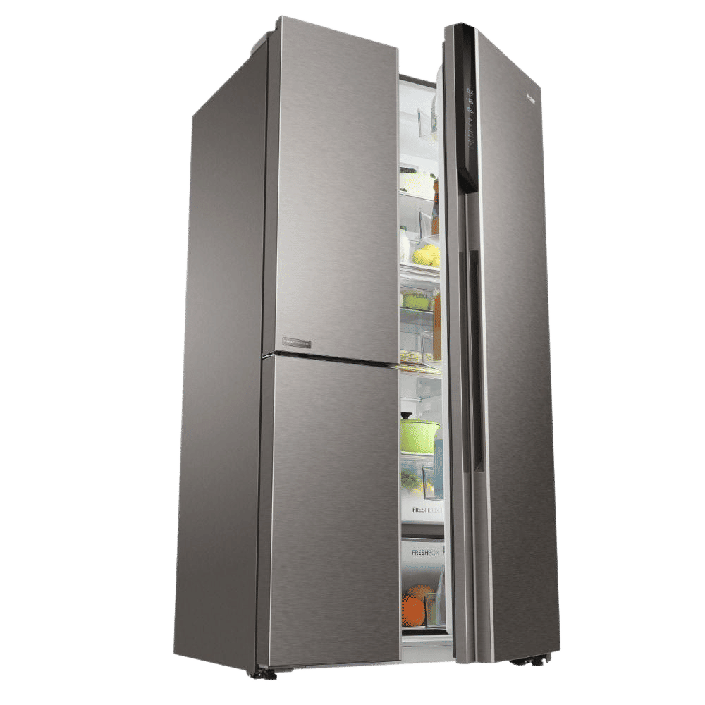 Haier 598 Litres 3 Star Frost Free Side By Side Smart Wifi Enabled Convertible Refrigerator with Deo Fresh Technology (HRT-683ISU1, Inox Steel)_13