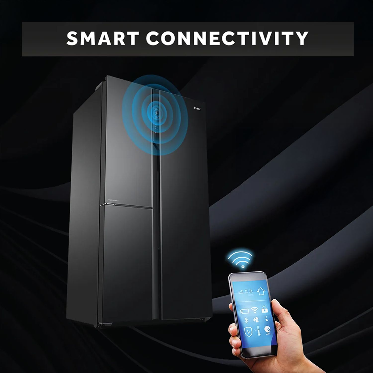 Haier 598 Litres 3 Star Frost Free Side By Side Smart Wifi Enabled Convertible Refrigerator with Deo Fresh Technology (HRT-683ISU1, Inox Steel)_17