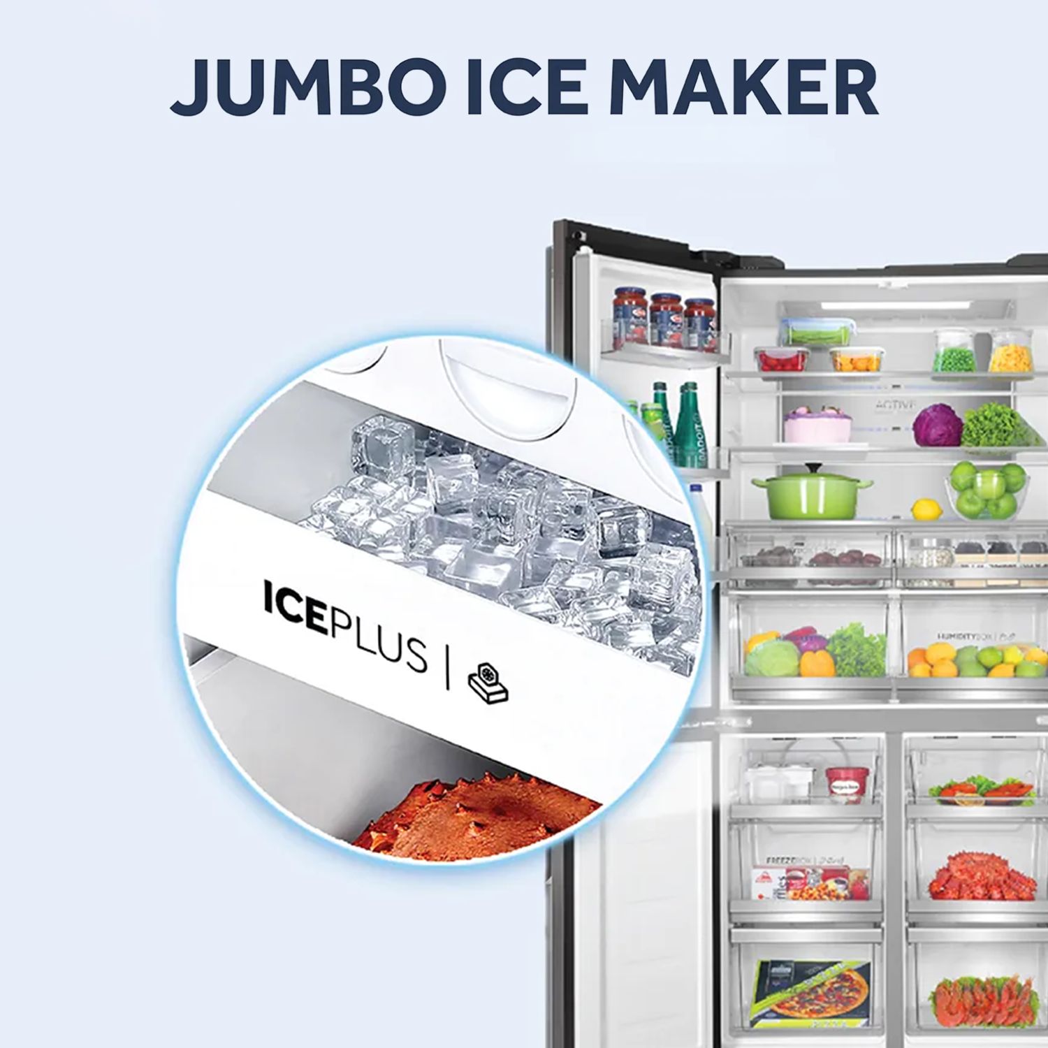 Haier 598 Litres 3 Star Frost Free Side By Side Smart Wifi Enabled Convertible Refrigerator with Deo Fresh Technology (HRT-683ISU1, Inox Steel)_19