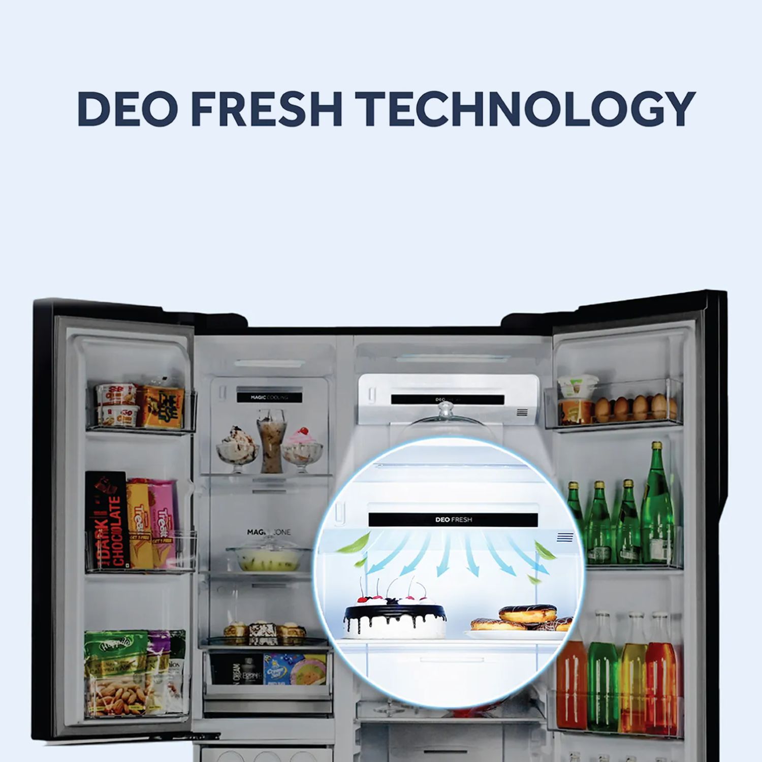 Haier 598 Litres 3 Star Frost Free Side By Side Smart Wifi Enabled Convertible Refrigerator with Deo Fresh Technology (HRT-683ISU1, Inox Steel)_20