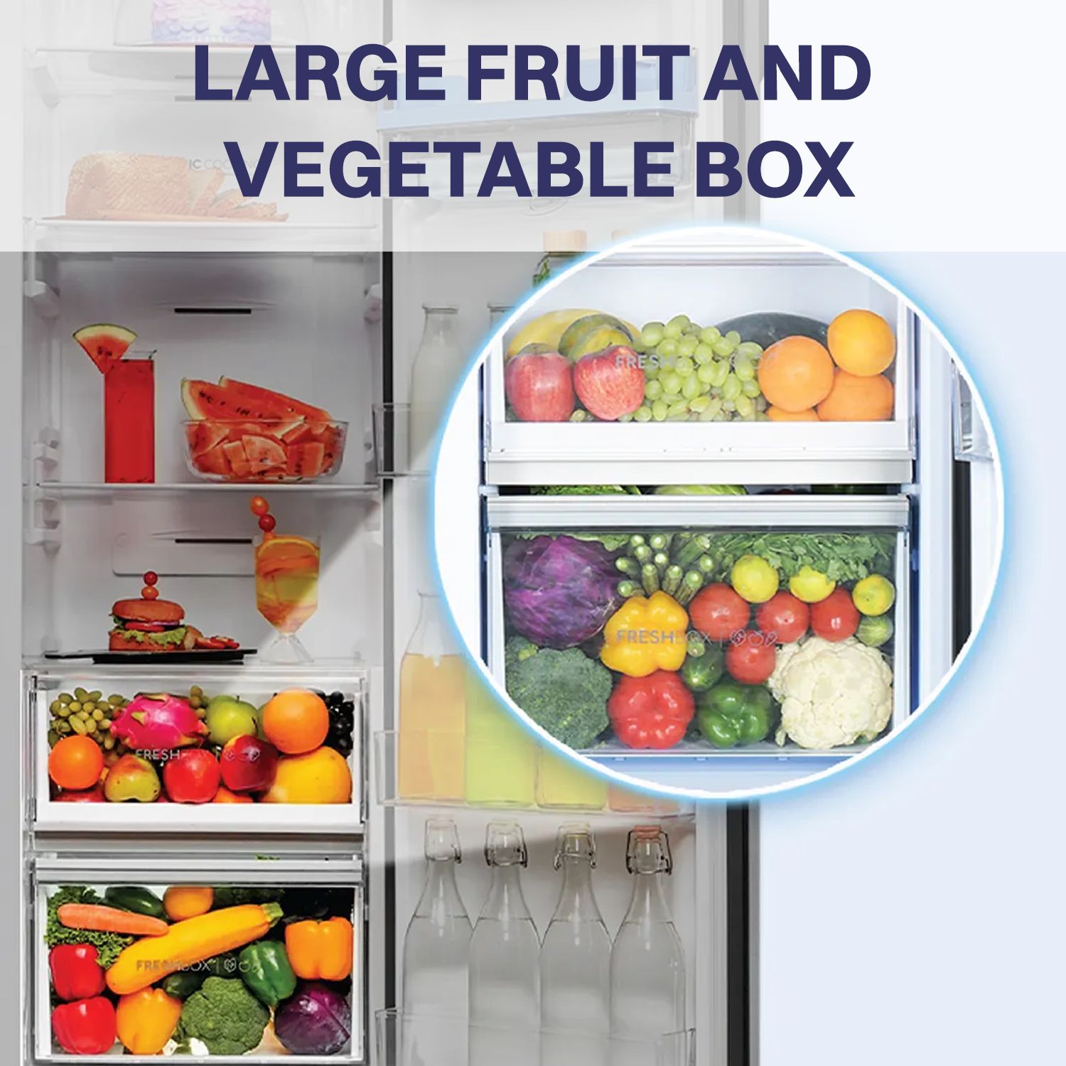Haier 598 Litres 3 Star Frost Free Side By Side Smart Wifi Enabled Convertible Refrigerator with Deo Fresh Technology (HRT-683ISU1, Inox Steel)_21