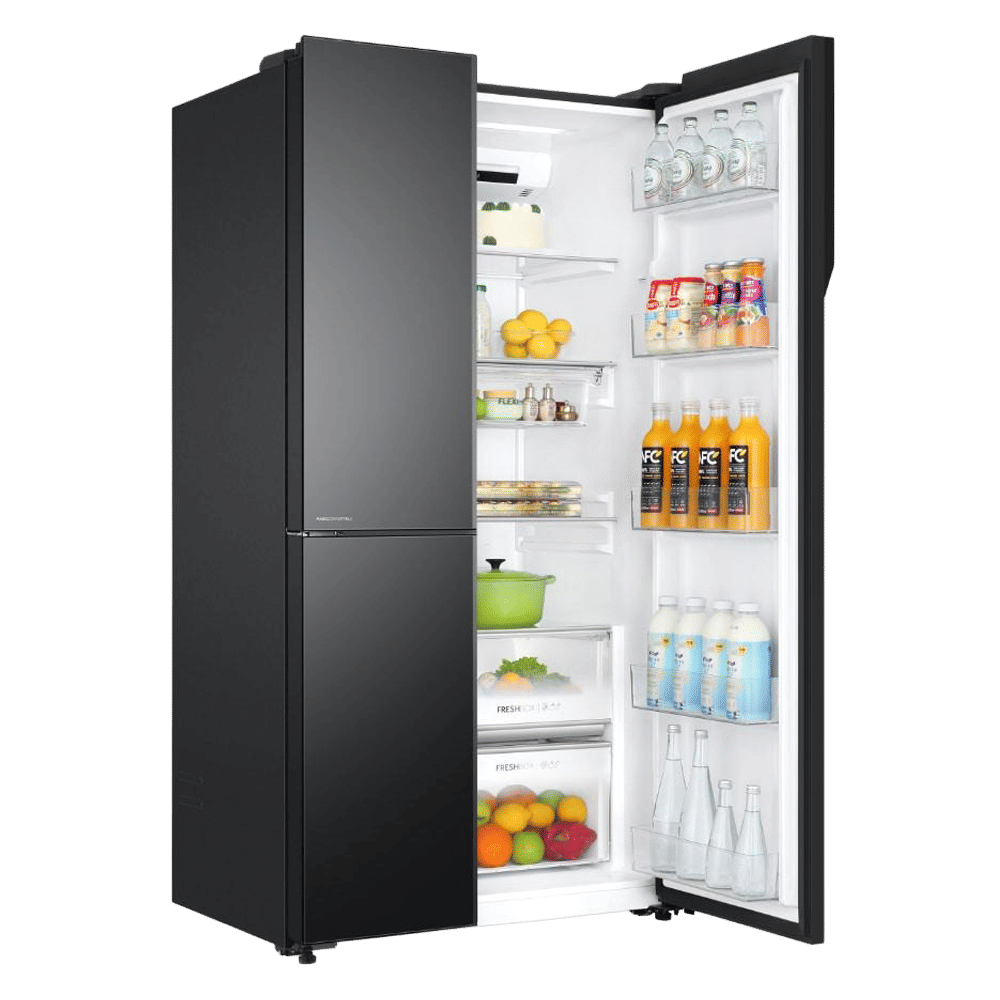 Haier 598 Litres 3 Star Frost Side-by-Side Smart Wifi Enabled Convertible Refrigerator with Digital Control Panel (HRT-683KGU1, Black Glass) Haier 598 Litres 3 Star Frost Side-by-Side Smart Wifi Enabled Convertible Refrigerator with Digital Control Panel (HRT-683KGU1, Black Glass)_12