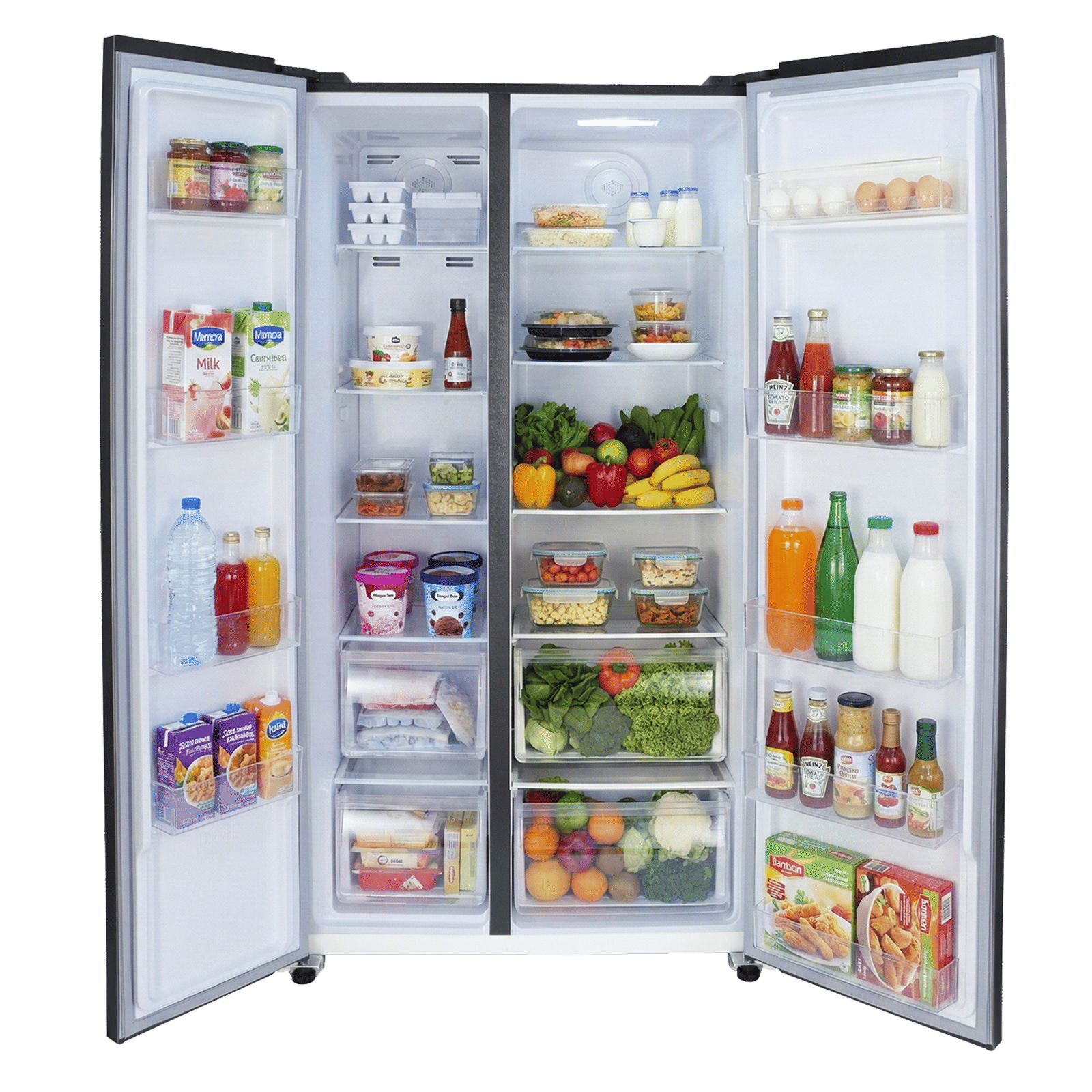 Croma CRLR532SSA342494 532 Litres Frost Free Side by Side Refrigerator with Door Open Alarm (Inox Black)_13
