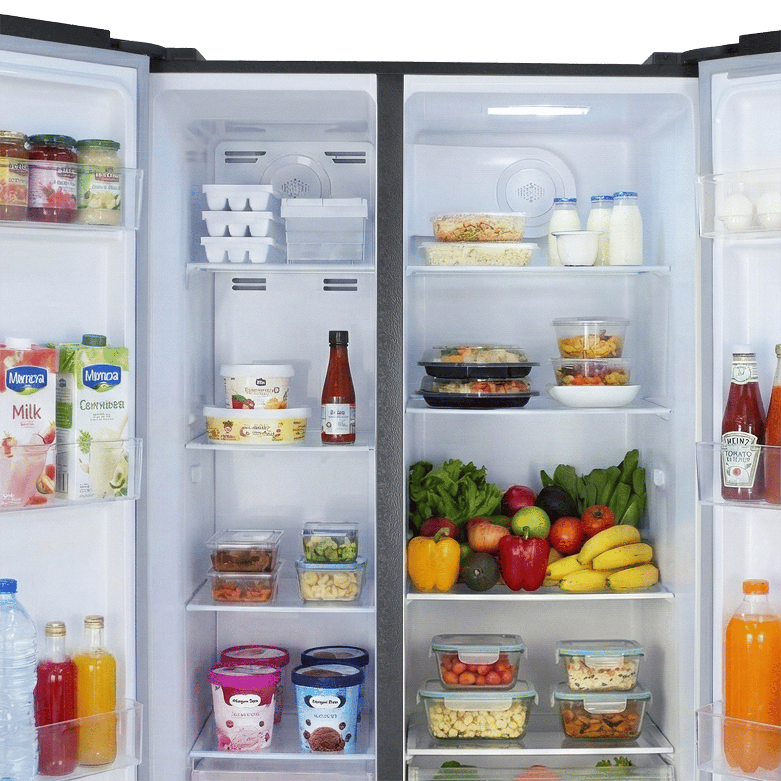 Croma CRLR532SSA342494 532 Litres Frost Free Side by Side Refrigerator with Door Open Alarm (Inox Black)_15