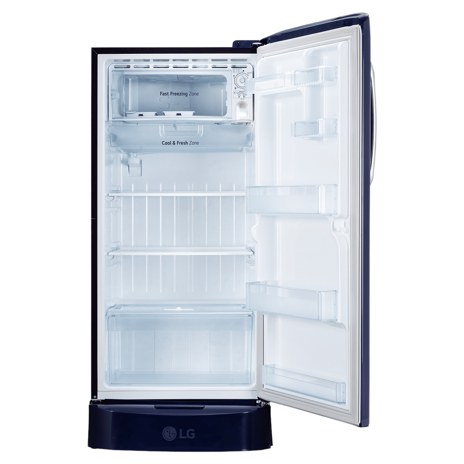 LG 231 Series 210 Litres 5 Star Direct Cool Single Door Refrigerator with Auto Smart Connect (GL-D231ABMU, Blue Marvel)_6