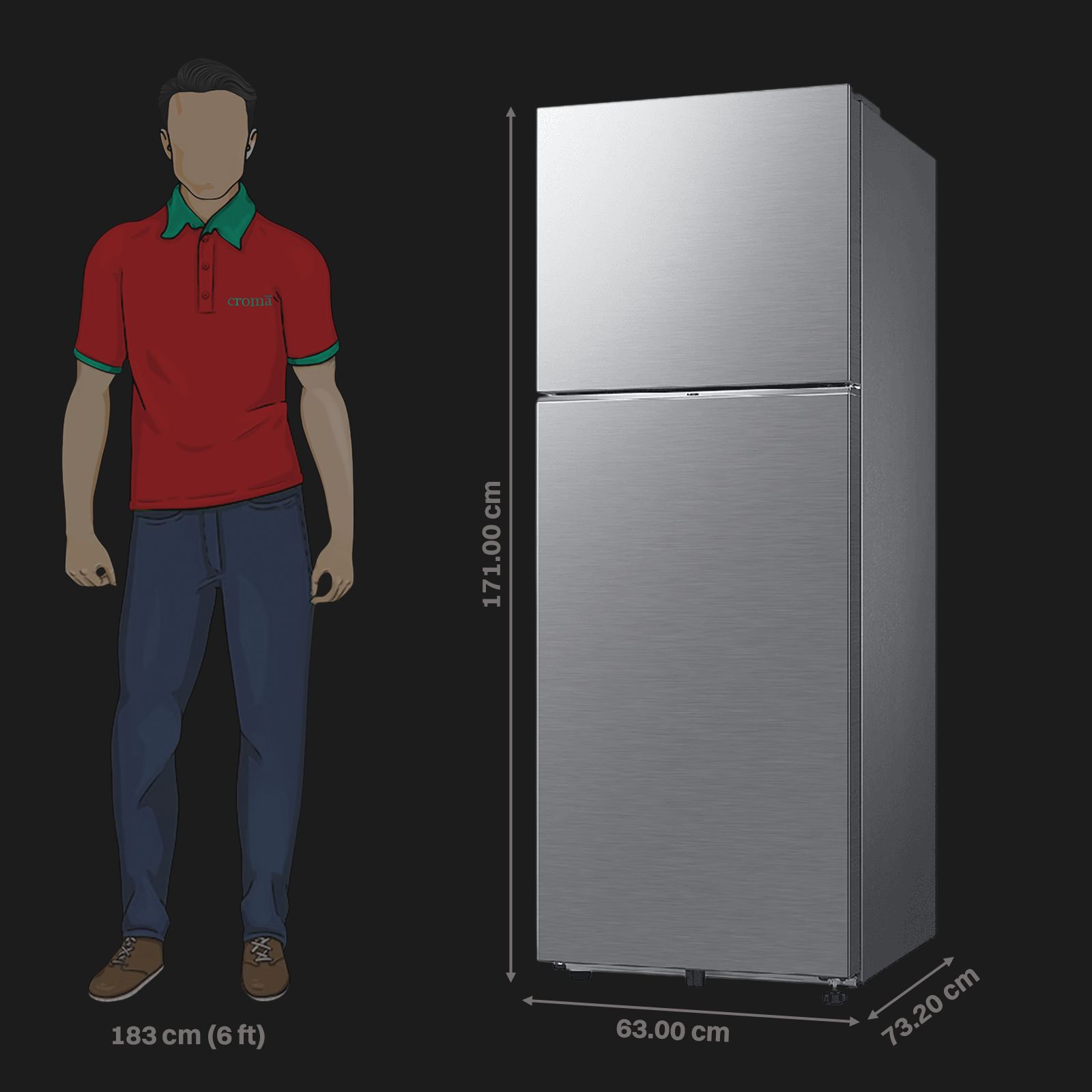 SAMSUNG 330 Litres 2 Star Frost Free Double Door Smart Wifi Enabled Refrigerator with Twin Cooling Plus Technology (RT34DG5A2BS8HL, Elegant Inox) SAMSUNG 330 Litres 2 Star Frost Free Double Door Smart Wifi Enabled Refrigerator with Twin Cooling Plus Technology (RT34DG5A2BS8HL, Elegant Inox)_2