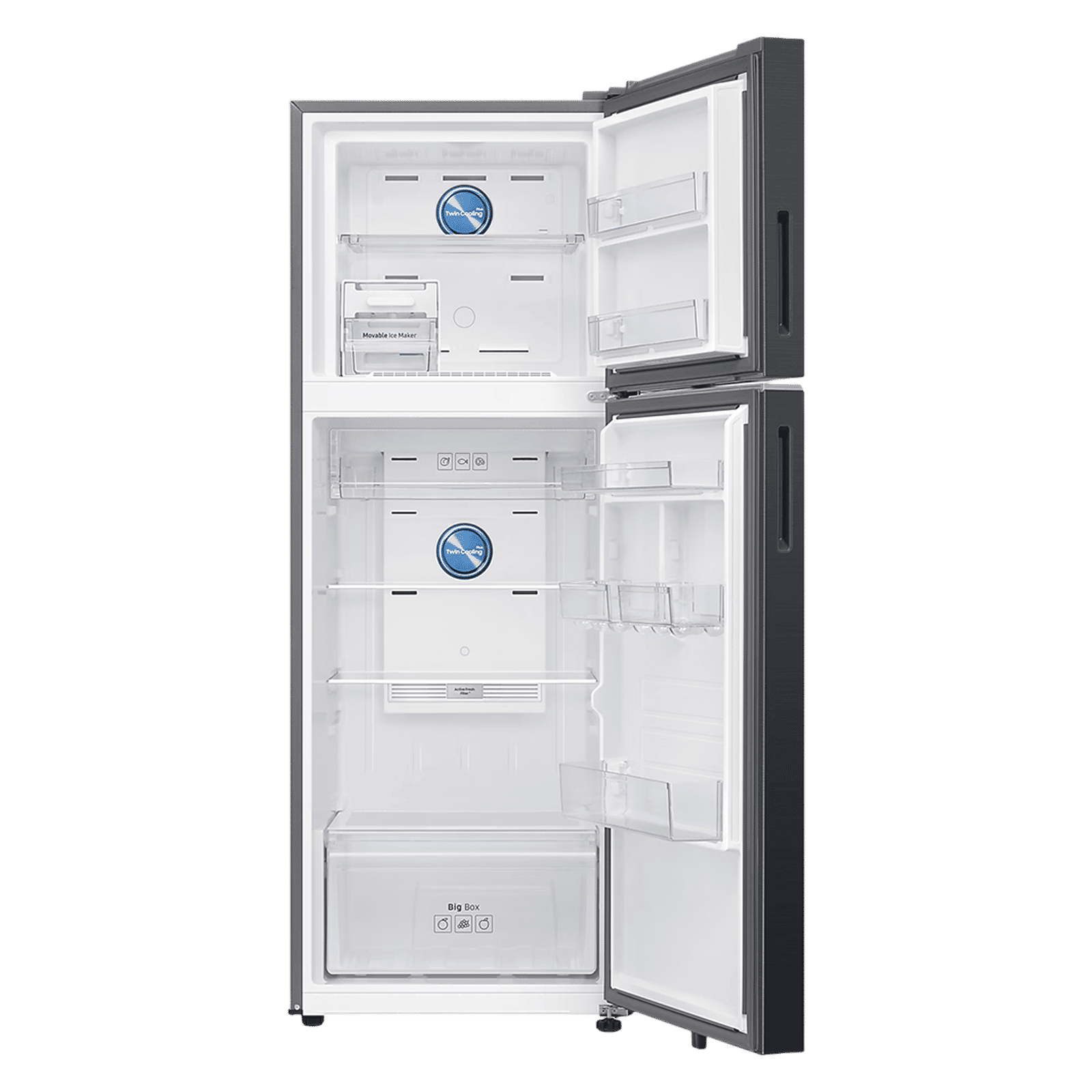 SAMSUNG 330 Litres 3 Star Frost Free Double Door Smart Wifi Enabled Refrigerator with Twin Cooling Plus Technology (RT34DG5A4DB1HL, Black Matt) SAMSUNG 330 Litres 3 Star Frost Free Double Door Smart Wifi Enabled Refrigerator with Twin Cooling Plus Technology (RT34DG5A4DB1HL, Black Matt)_6