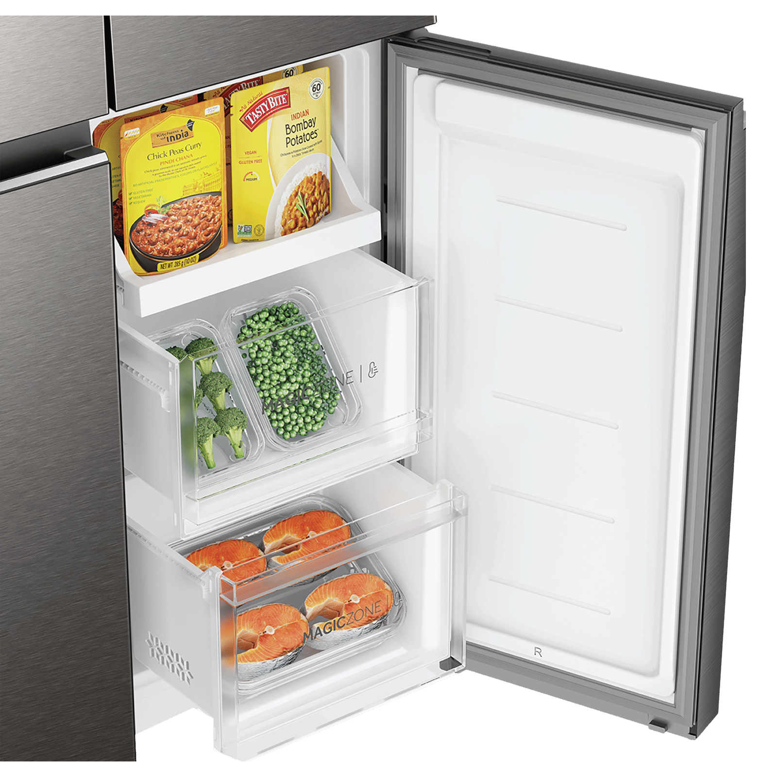 Haier 520 Litres 3 Star Frost Free French Door Convertible Refrigerator with Deo Fresh Technology (HRB-600IS, Inox Steel) Haier 520 Litres 3 Star Frost Free French Door Convertible Refrigerator with Deo Fresh Technology (HRB-600IS, Inox Steel)_15