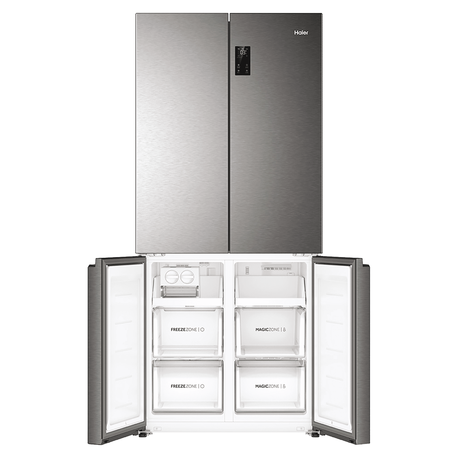 Haier 520 Litres 3 Star Frost Free French Door Convertible Refrigerator with Deo Fresh Technology (HRB-600IS, Inox Steel) Haier 520 Litres 3 Star Frost Free French Door Convertible Refrigerator with Deo Fresh Technology (HRB-600IS, Inox Steel)_10