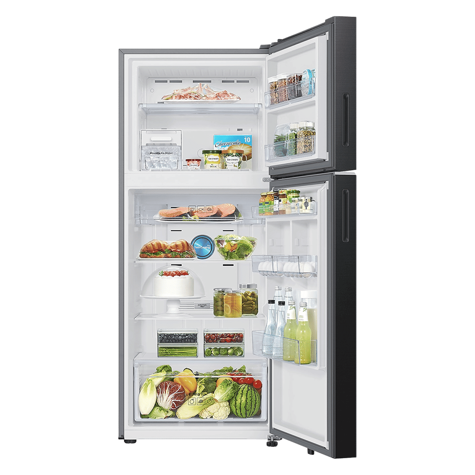 SAMSUNG 396 Litres 3 Star Frost Free Double Door Smart Wifi Enabled Convertible Refrigerator with Bespoke AI (RT41DG6A4DB1HL, Black Matt) SAMSUNG 396 Litres 3 Star Frost Free Double Door Smart Wifi Enabled Convertible Refrigerator with Bespoke AI (RT41DG6A4DB1HL, Black Matt)_7