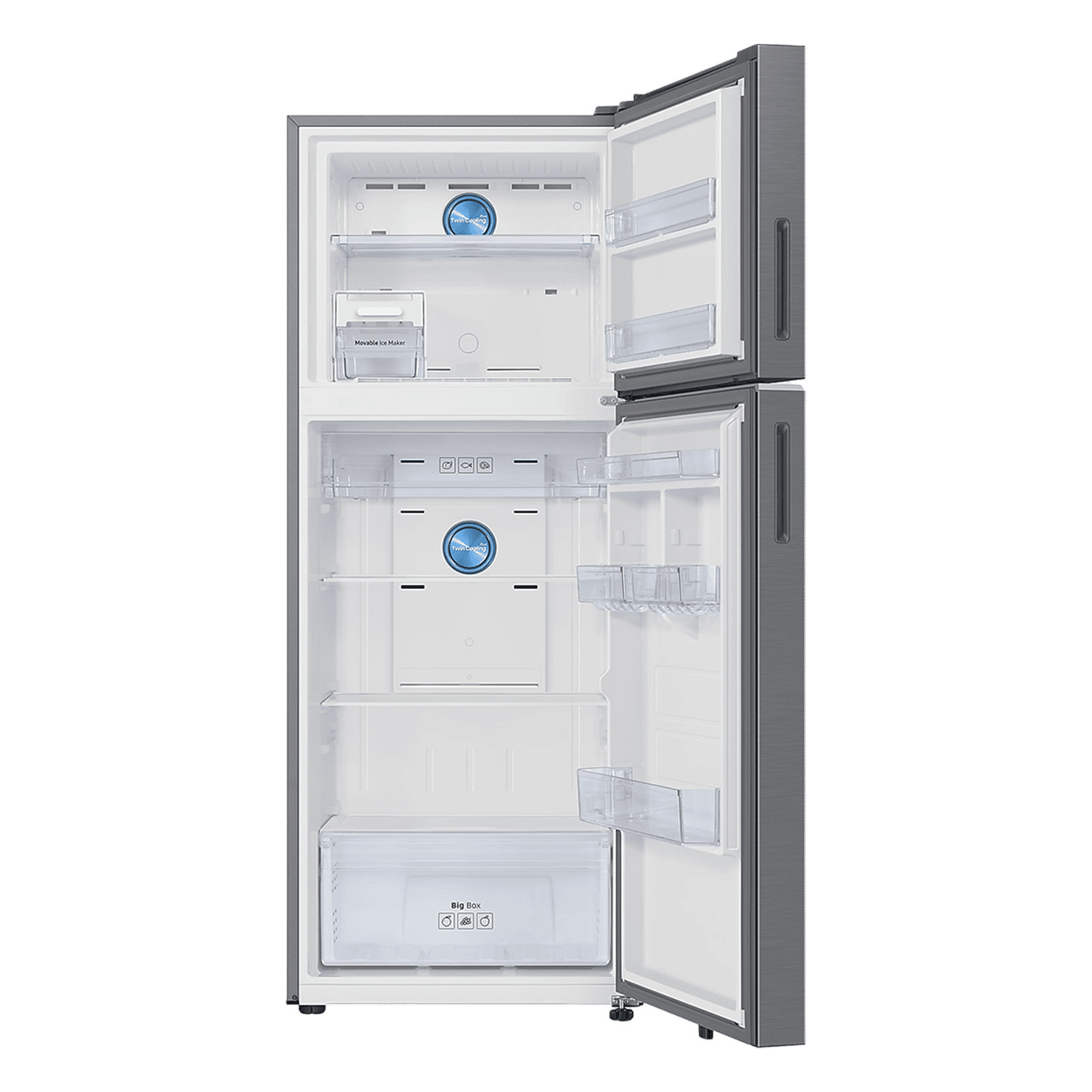 SAMSUNG 419 Litres 2 Star Frost Free Double Door Smart Wifi Enabled Convertible Refrigerator with Bespoke AI (RT45DG6A2BS8HL, Elegant Inox)_6