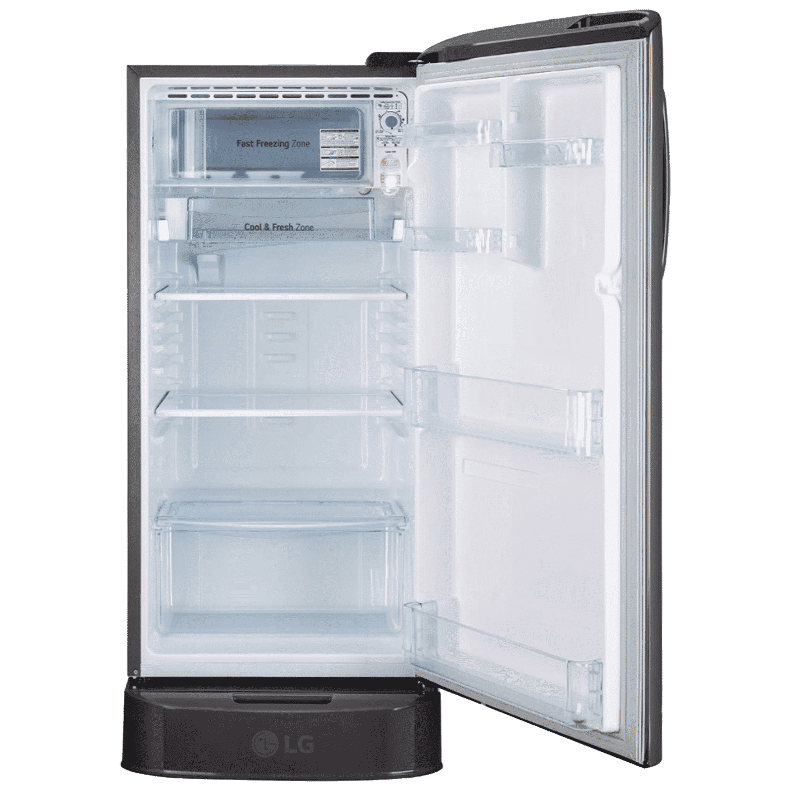 LG 185 Liters 3 Star Direct Cool Single Door Refrigerator with MOIST N' FRESH Technology (GL-D201APZD, Shiny Steel) LG 185 Liters 3 Star Direct Cool Single Door Refrigerator with MOIST N' FRESH Technology (GL-D201APZD, Shiny Steel)_6