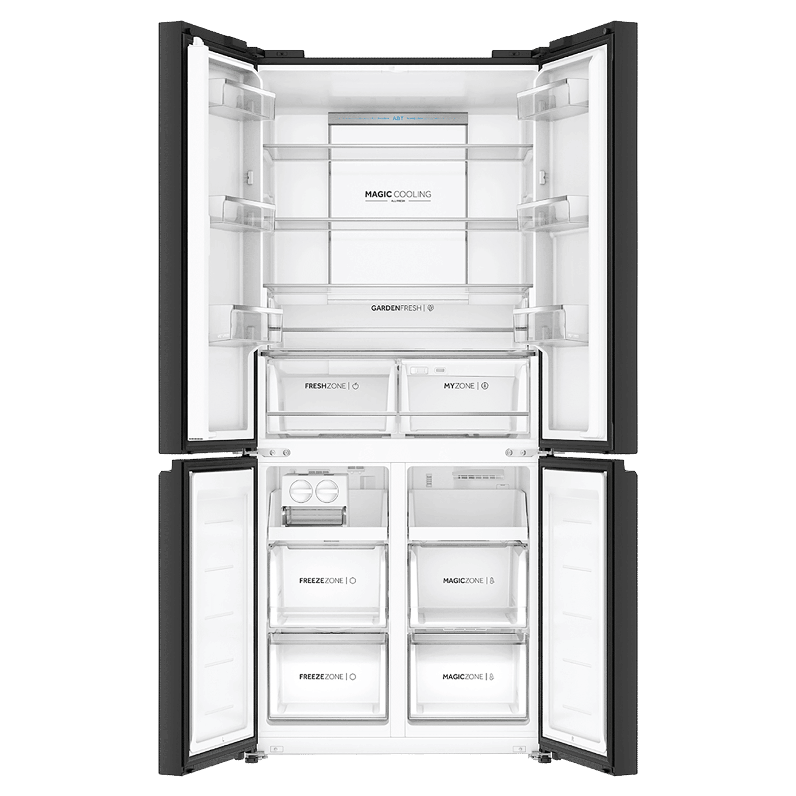 Haier Lumiere 520 Liters 3 Star Frost Free French Door Smart Wifi Enabled Convertible Refrigerator with Colorful Digital Display (HRB-600MGU1, Mirror Glass)_10