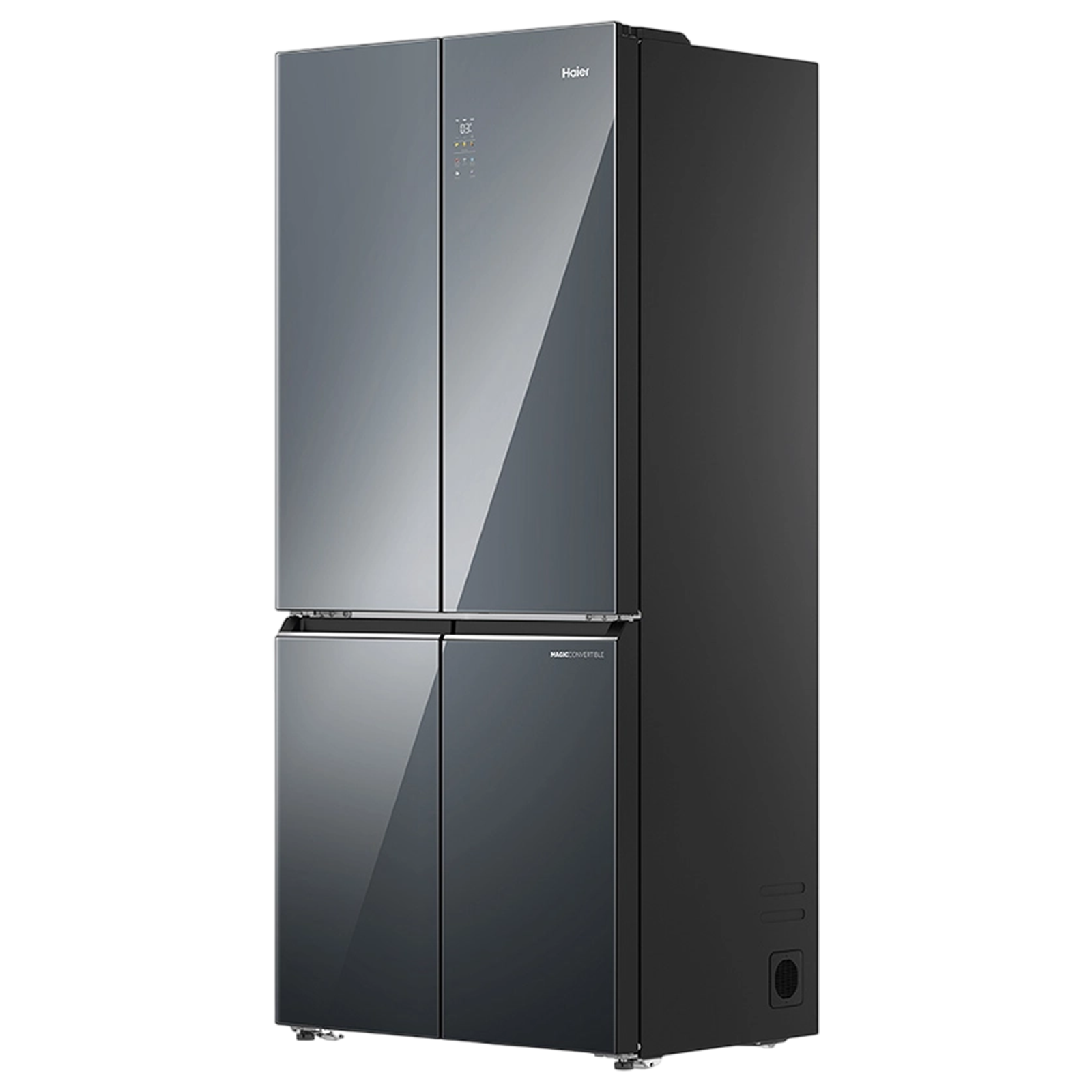 Haier Lumiere 520 Liters 3 Star Frost Free French Door Smart Wifi Enabled Convertible Refrigerator with Colorful Digital Display (HRB-600MGU1, Mirror Glass)_4