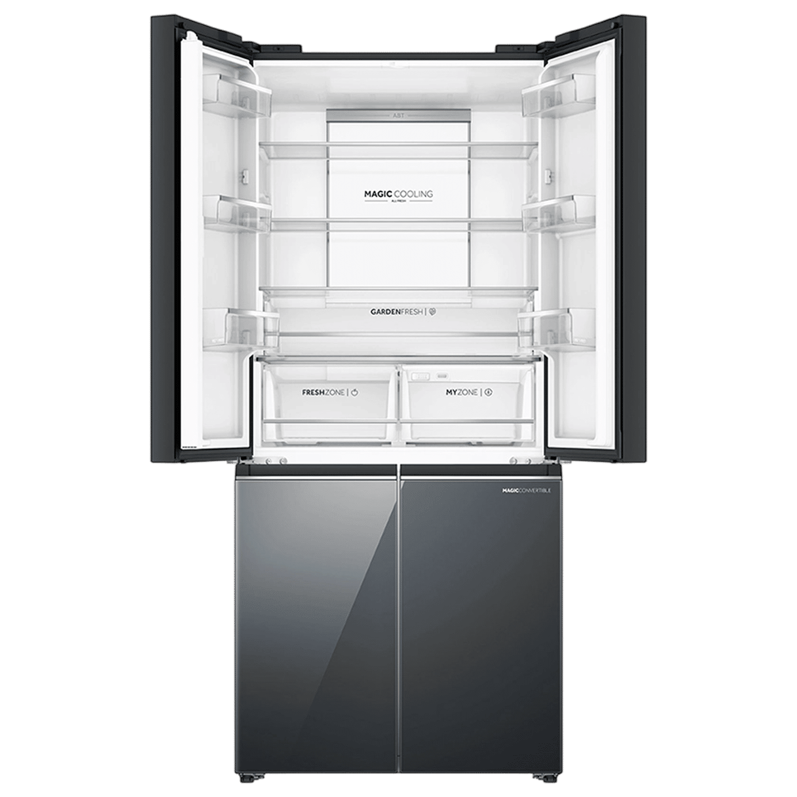 Haier Lumiere 520 Liters 3 Star Frost Free French Door Smart Wifi Enabled Convertible Refrigerator with Colorful Digital Display (HRB-600MGU1, Mirror Glass)_6