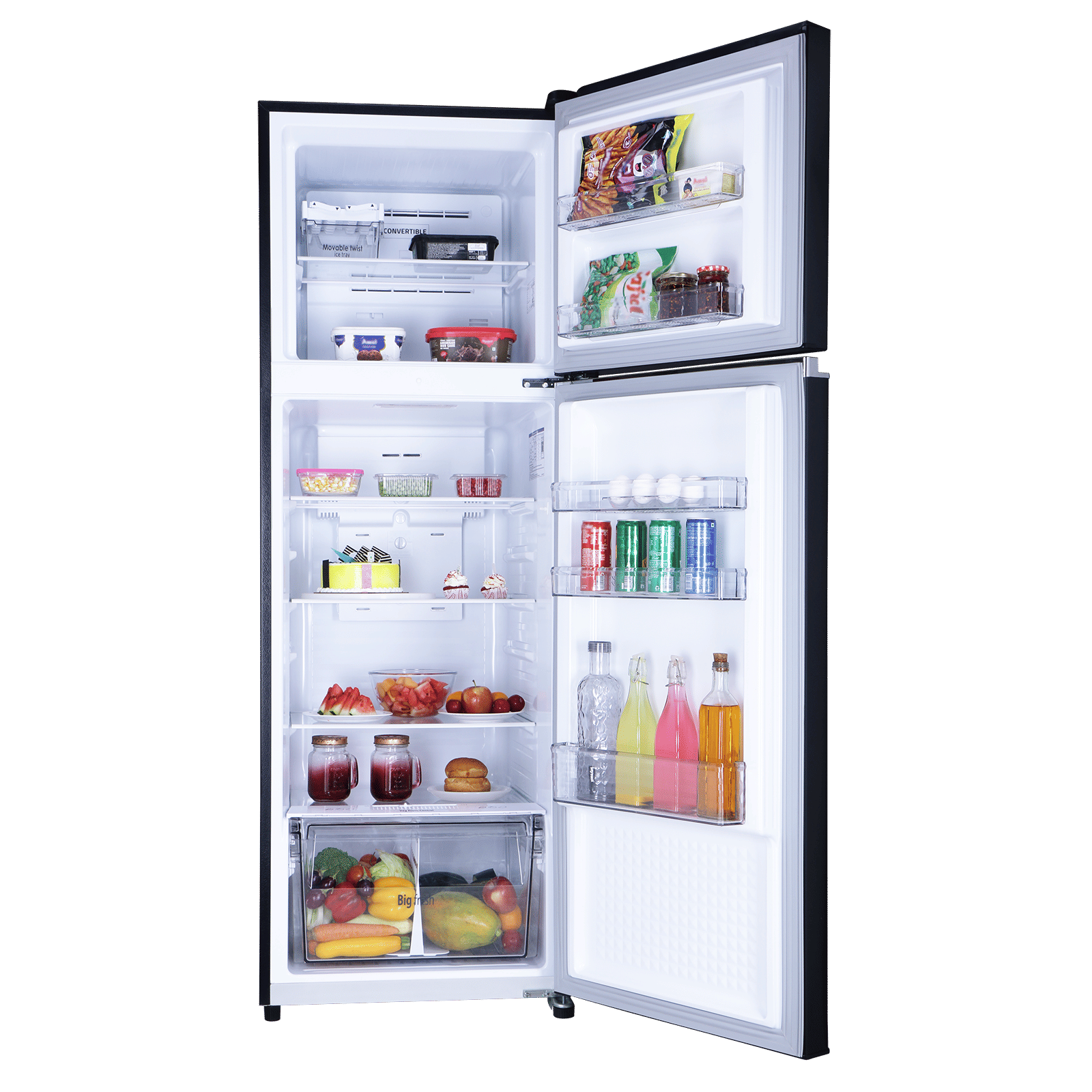 Croma 320 Litres 3 Star Frost Free Double Door Refrigerator with Inverter Technology (CRLR303FID276257, Ocean Blue)_11