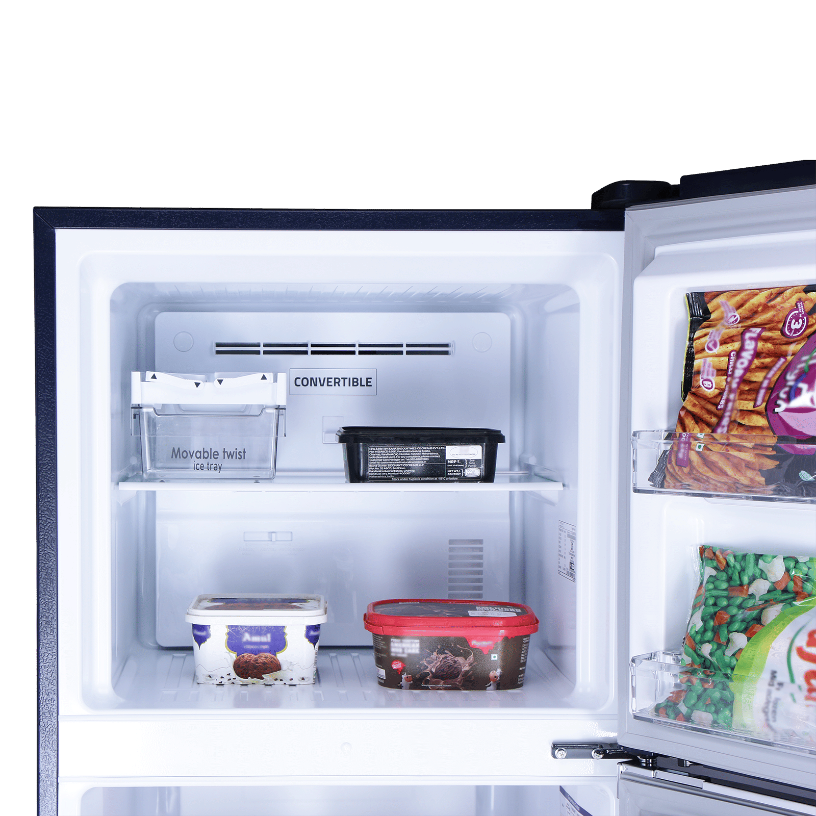 Croma 320 Litres 3 Star Frost Free Double Door Refrigerator with Inverter Technology (CRLR303FID276257, Ocean Blue)_16