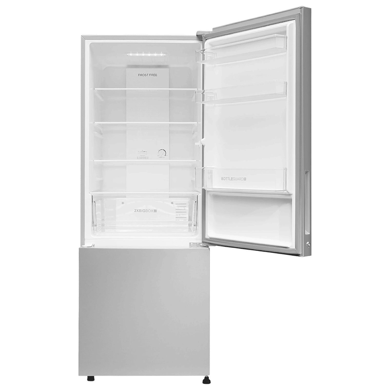 Haier 300 Litres 2 Star Frost Free Double Door Bottom Mount Refrigerator with Antibacterial Gasket (HRB-3502BS-P, Brushline Silver)_10