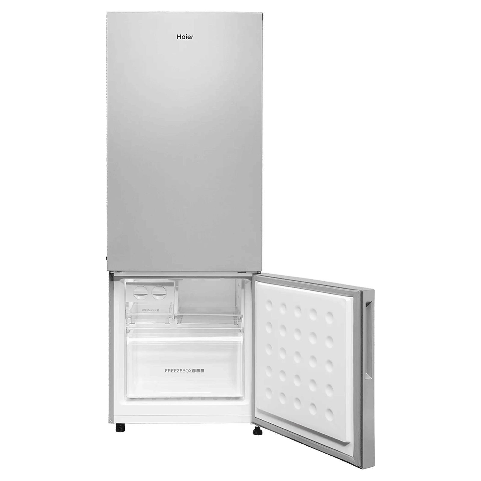 Haier 300 Litres 2 Star Frost Free Double Door Bottom Mount Refrigerator with Antibacterial Gasket (HRB-3502BS-P, Brushline Silver)_11