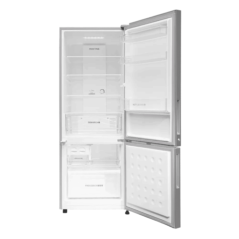 Haier 300 Litres 2 Star Frost Free Double Door Bottom Mount Refrigerator with Antibacterial Gasket (HRB-3502BS-P, Brushline Silver)_6