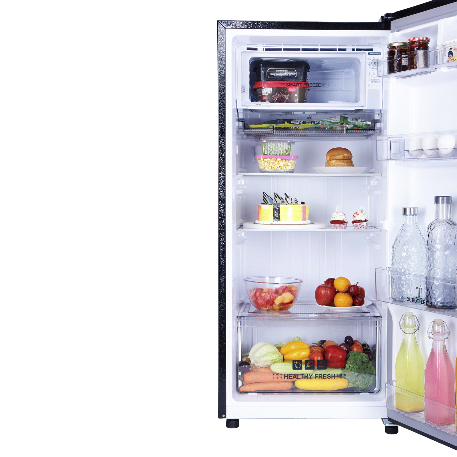 Croma 187 Litres 4 Star Direct Cool Single Door Refrigerator with Inverter Technology (CRLR187DIF302707, Floral Blue)_14