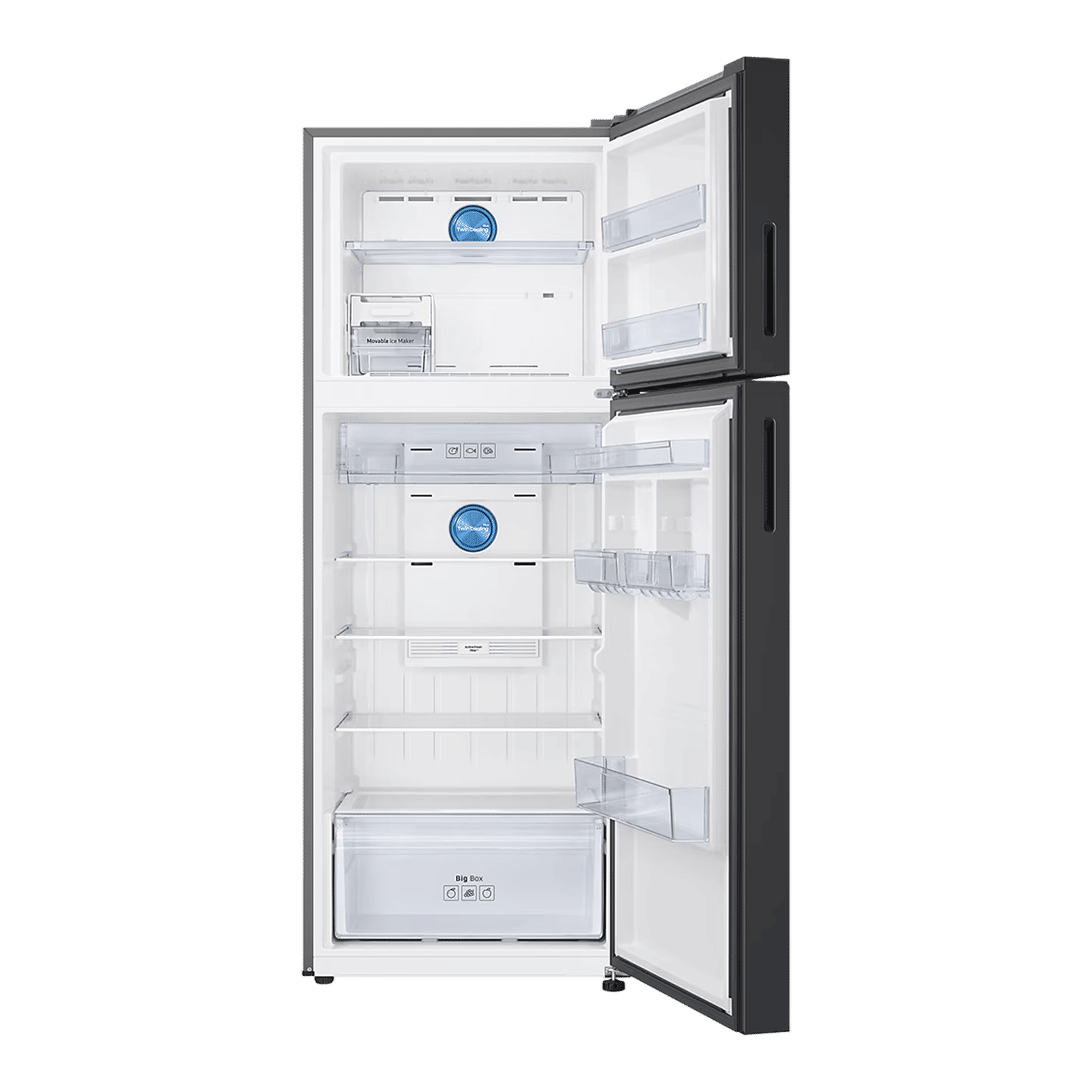 SAMSUNG 467 Litres 3 Star Frost Free Double Door Smart Wifi Enabled Refrigerator with Twin Cooling Plus Technology (RT80F51C3BHL, Black Glass) SAMSUNG 467 Litres 3 Star Frost Free Double Door Smart Wifi Enabled Refrigerator with Twin Cooling Plus Technology (RT80F51C3BHL, Black Glass)_6