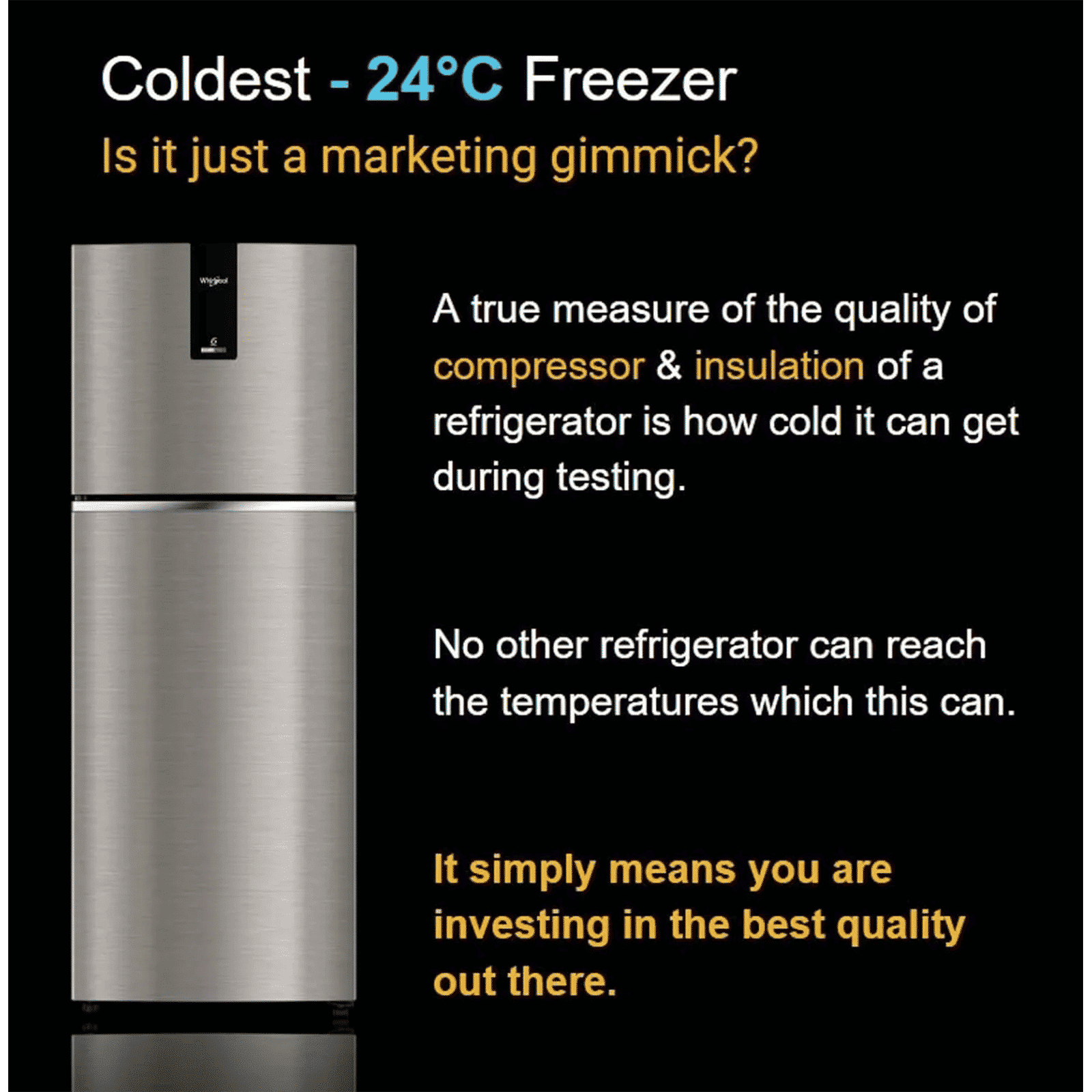 Whirlpool Intellifresh 235 Litres 3 Star Frost Free Double Door Convertible Refrigerator with 6th Sense Technology (22139, Grey)_15