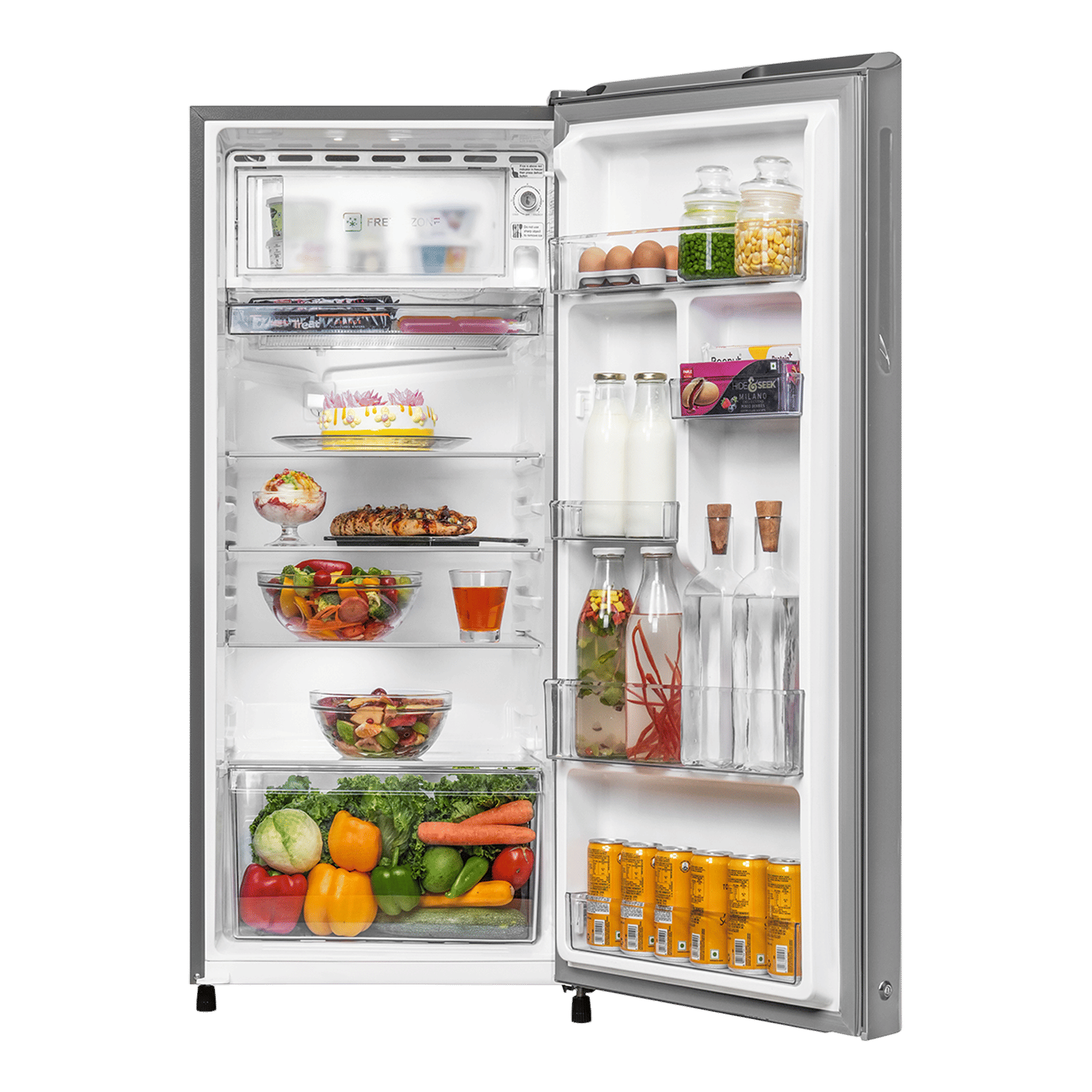 Haier 190 Litres 5 Star Direct Cool Single Door Refrigerator with One Hour Icing Technology (HRD-2105BNS-P, Nickel Steel) Haier 190 Litres 5 Star Direct Cool Single Door Refrigerator with One Hour Icing Technology (HRD-2105BNS-P, Nickel Steel)_5