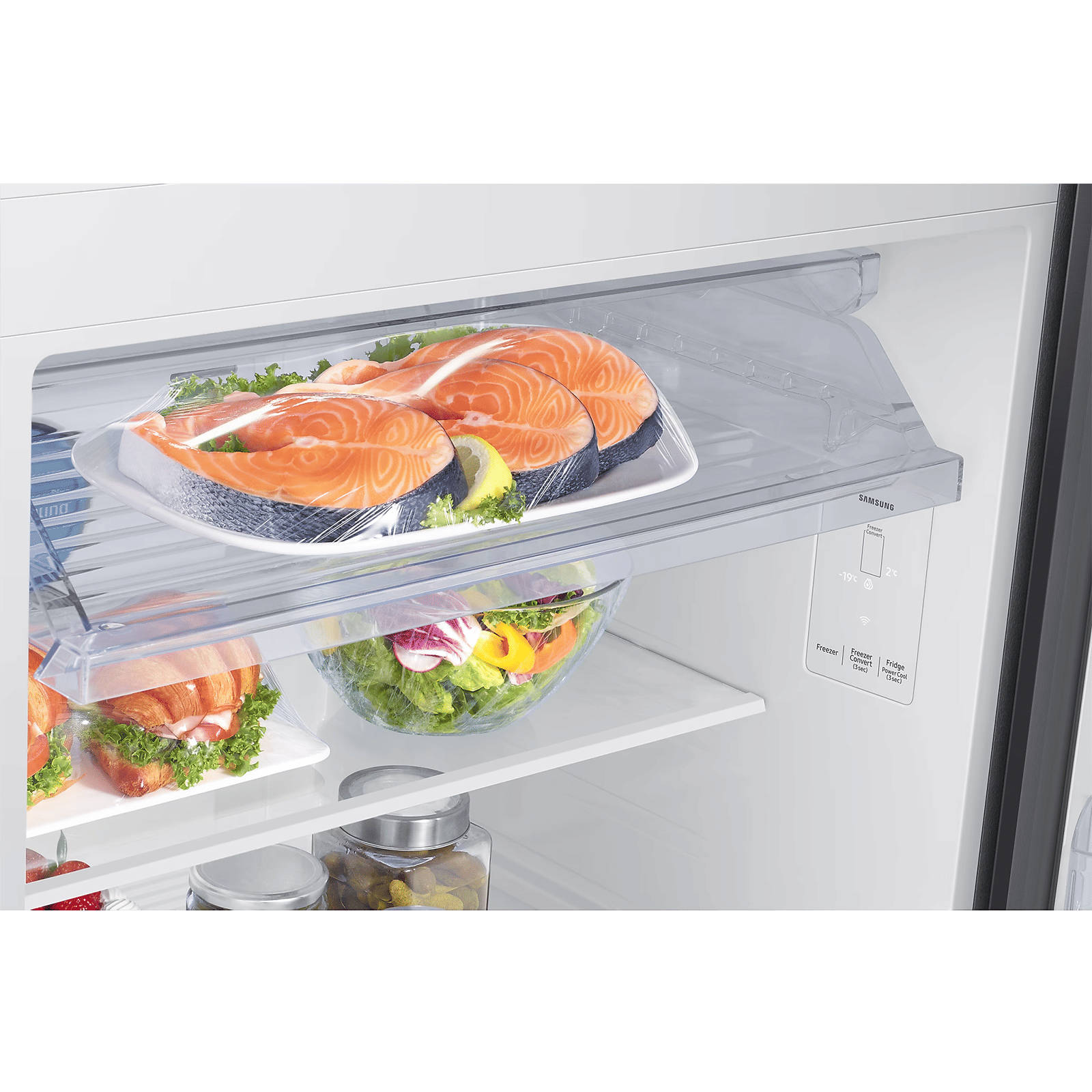 SAMSUNG Bespoke 467 Litres 2 Star Frost Free Double Door Smart Wifi Enabled Refrigerator with AI Energy Mode (RT80F51C2FHL, Black Doi)_12