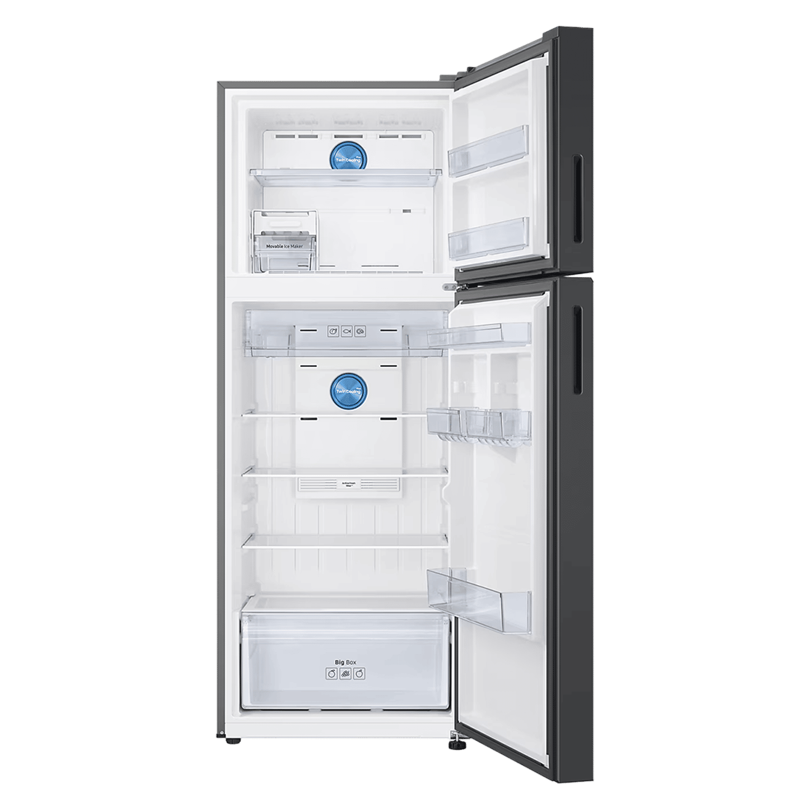 SAMSUNG Bespoke 467 Litres 2 Star Frost Free Double Door Smart Wifi Enabled Refrigerator with AI Energy Mode (RT80F51C2FHL, Black Doi)_6