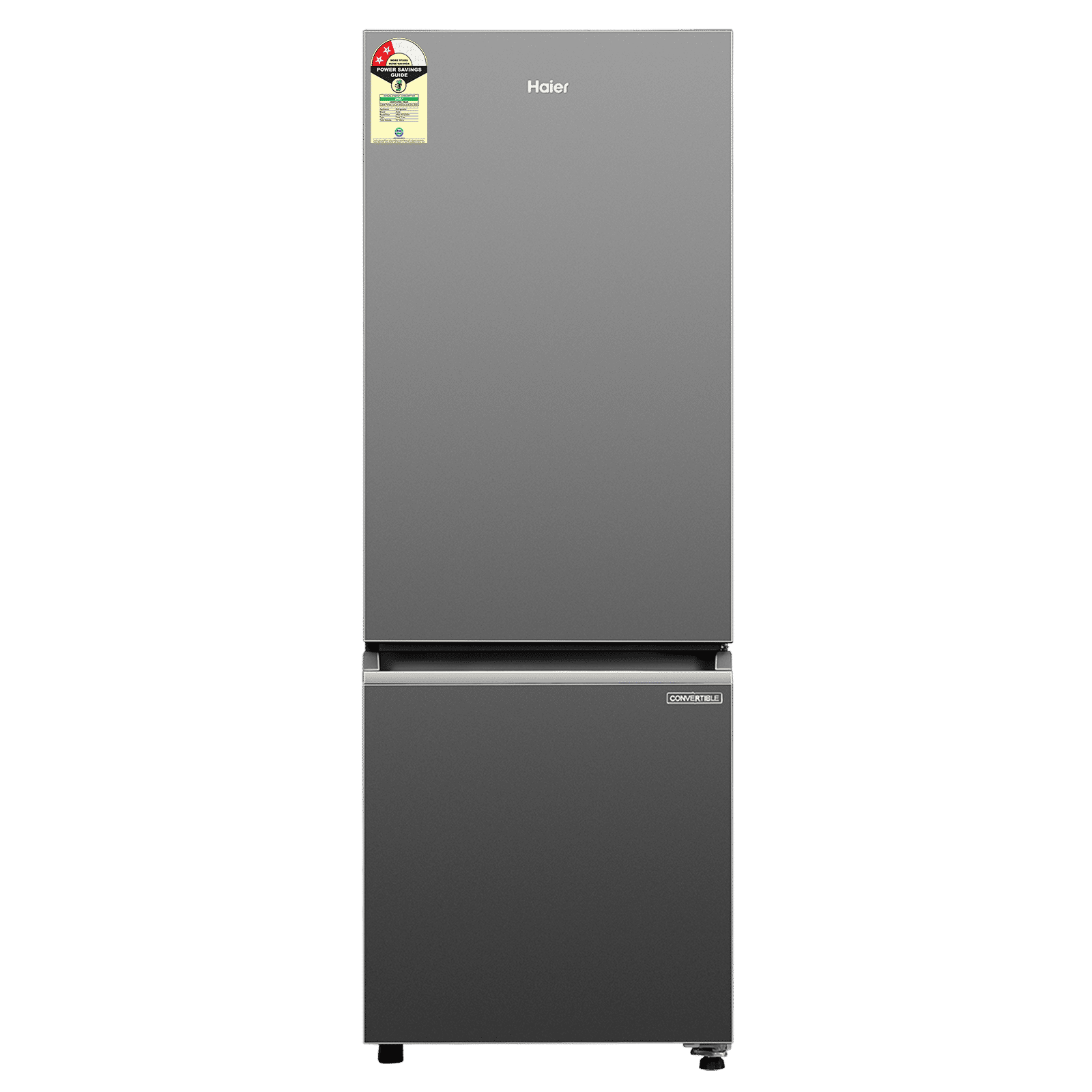 Haier 237 Litres 2 Star Frost Free Double Door Bottom Mount Convertible Refrigerator with Turbo Icing Technology (HRB-2872IBGB-P, GE Black) Haier 237 Litres 2 Star Frost Free Double Door Bottom Mount Convertible Refrigerator with Turbo Icing Technology (HRB-2872IBGB-P, GE Black)_1