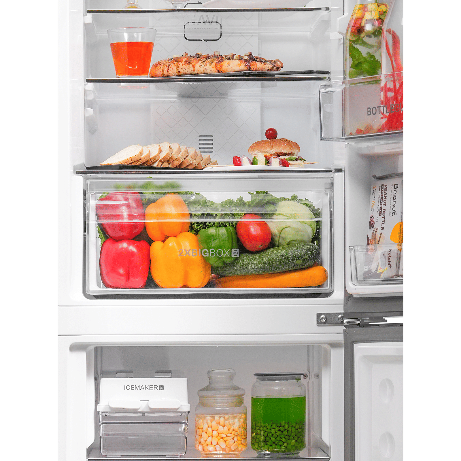 Haier 237 Litres 2 Star Frost Free Double Door Bottom Mount Convertible Refrigerator with Turbo Icing Technology (HRB-2872IBGB-P, GE Black) Haier 237 Litres 2 Star Frost Free Double Door Bottom Mount Convertible Refrigerator with Turbo Icing Technology (HRB-2872IBGB-P, GE Black)_11
