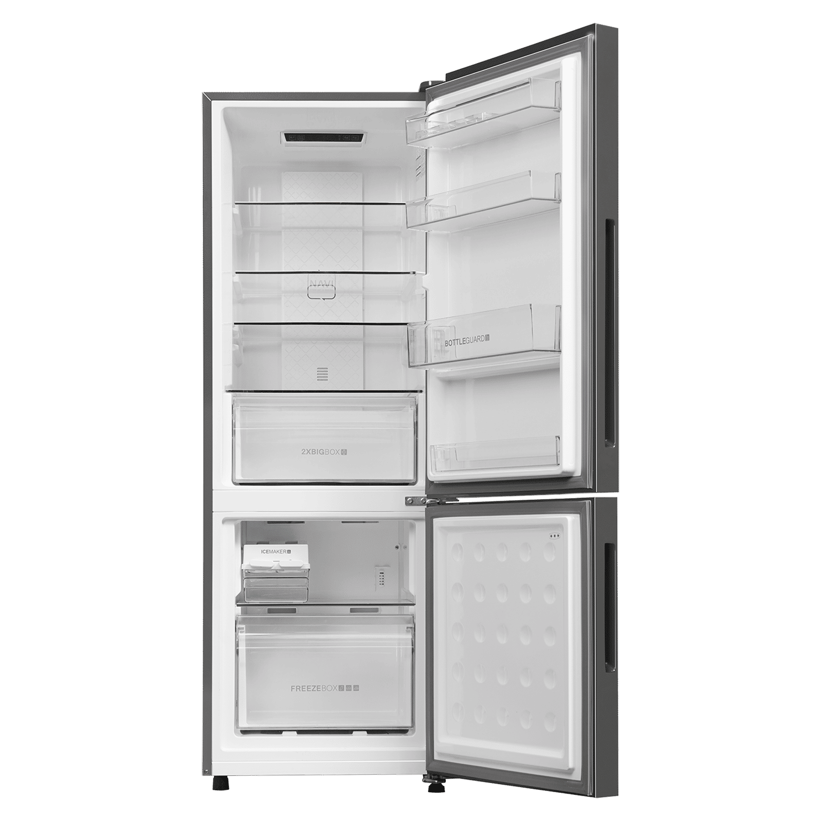 Haier 237 Litres 2 Star Frost Free Double Door Bottom Mount Convertible Refrigerator with Turbo Icing Technology (HRB-2872IBGB-P, GE Black) Haier 237 Litres 2 Star Frost Free Double Door Bottom Mount Convertible Refrigerator with Turbo Icing Technology (HRB-2872IBGB-P, GE Black)_6