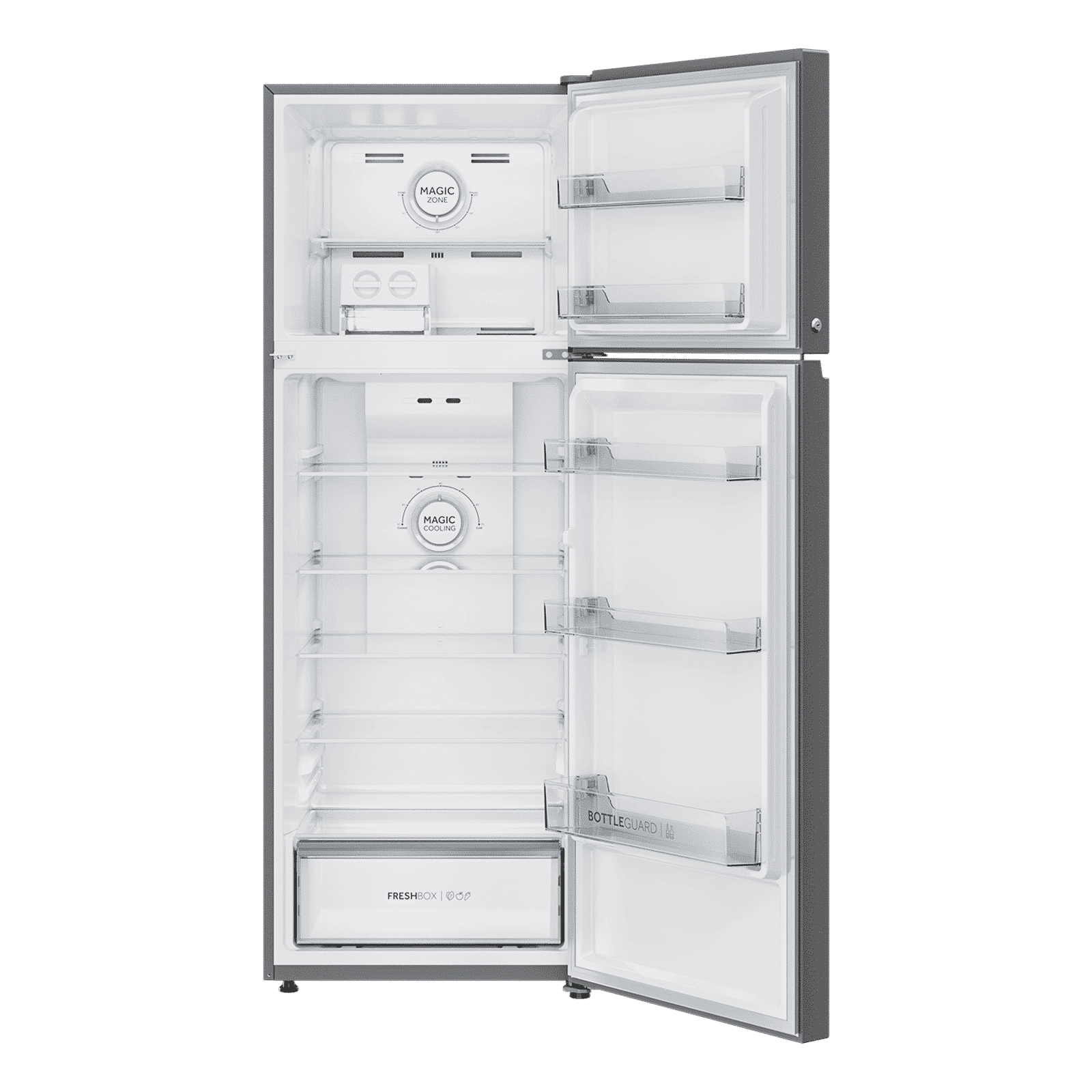 Haier 328 Litres 2 Star Frost Free Double Door Convertible Refrigerator with One Hour Icing Technology (HRF-3782BNS-P, Nickel Steel) Haier 328 Litres 2 Star Frost Free Double Door Convertible Refrigerator with One Hour Icing Technology (HRF-3782BNS-P, Nickel Steel)_6
