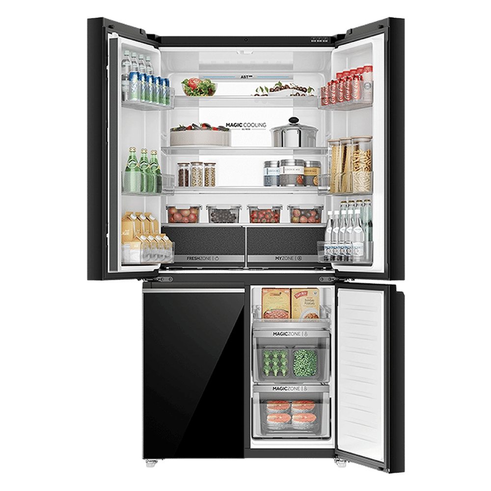 Haier 630 Litres Frost Free French Door Smart Wifi Enabled Refrigerator with Motion Sensor (HRB-700KGU1, Black Glass) Haier 630 Litres Frost Free French Door Smart Wifi Enabled Refrigerator with Motion Sensor (HRB-700KGU1, Black Glass)_8