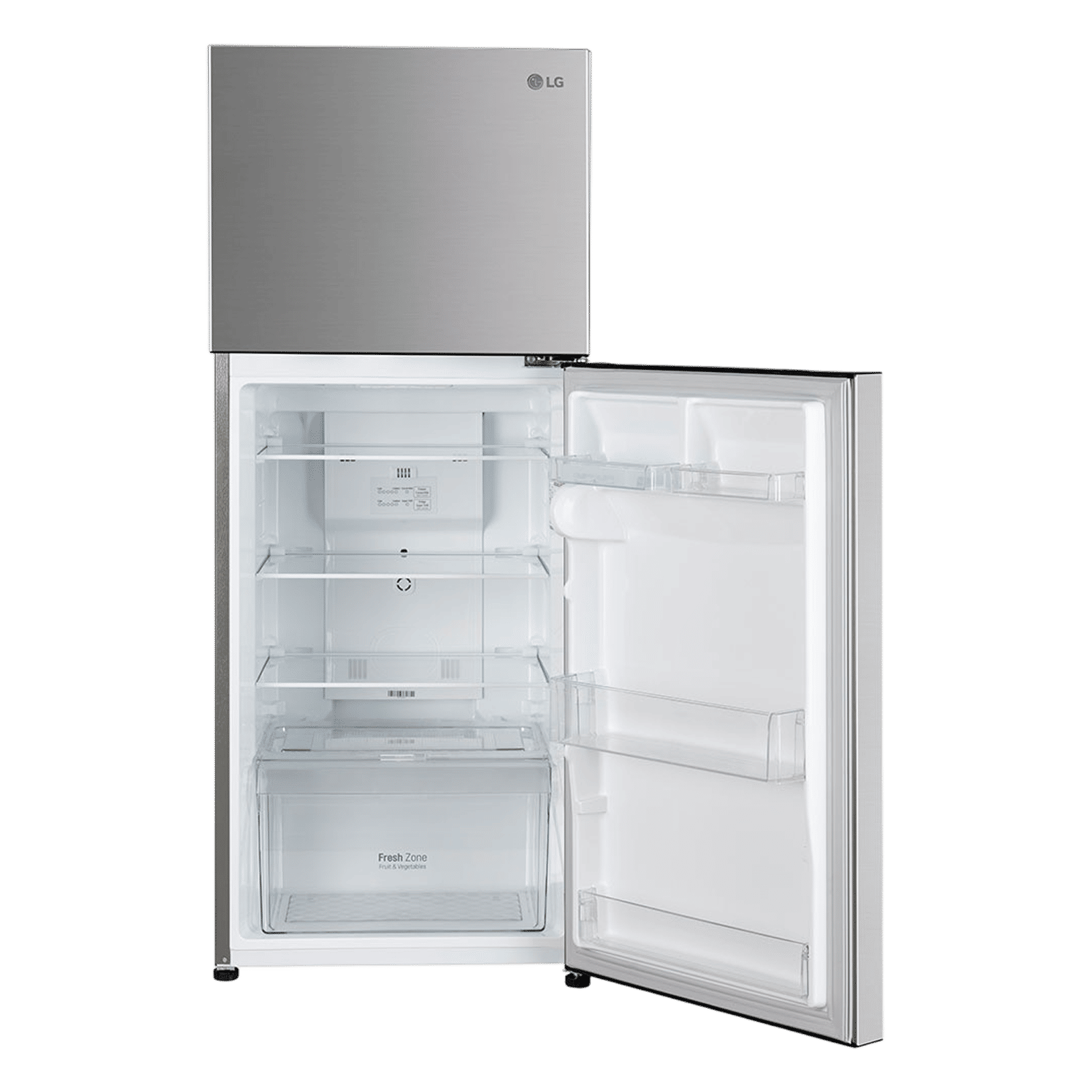 LG 240 Litres 2 Star Frost Free Double Door Convertible Refrigerator with MOIST N FRESH Technology (GL-S292SPZY, Shiny Steel)_11
