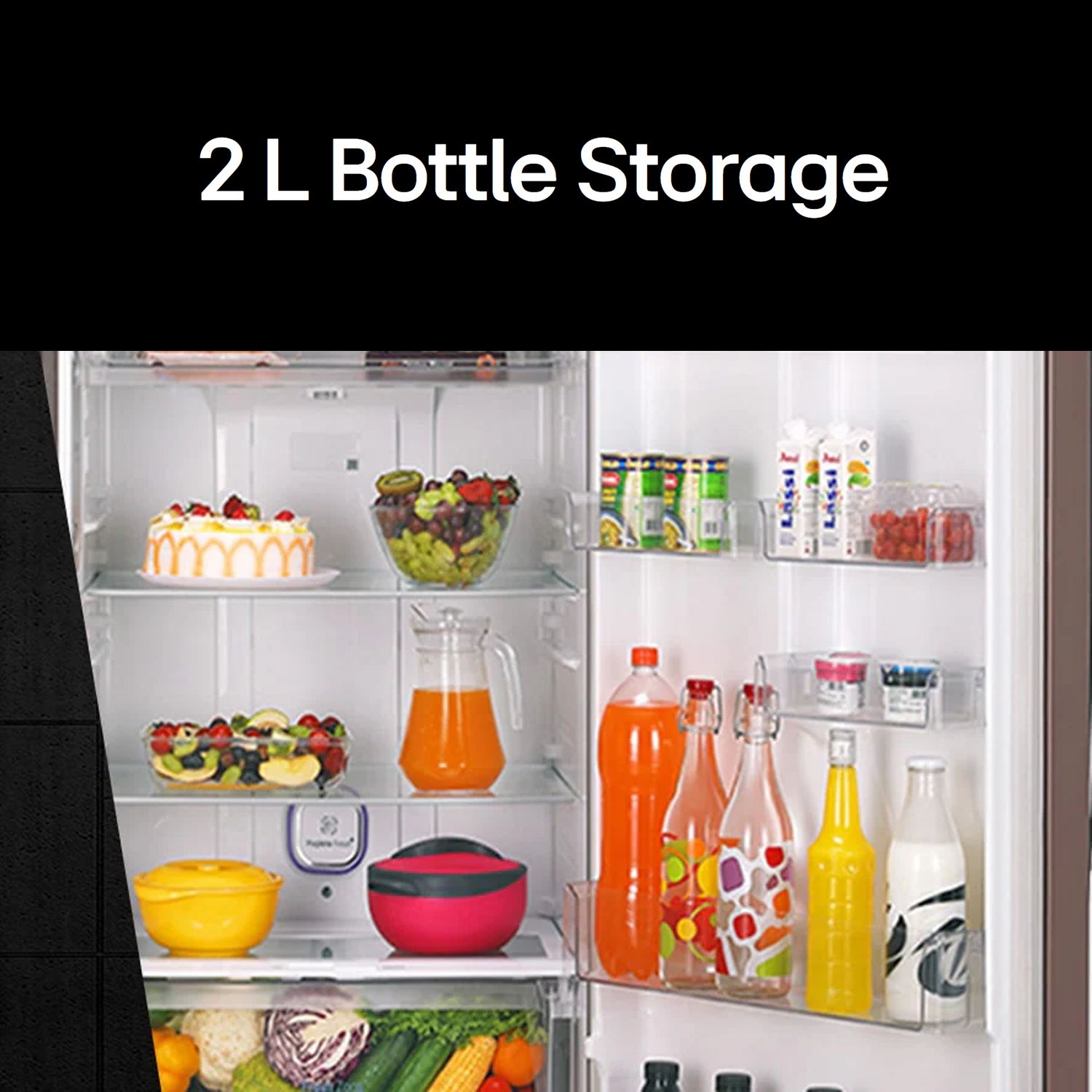 LG 240 Litres 2 Star Frost Free Double Door Convertible Refrigerator with MOIST N FRESH Technology (GL-S292SPZY, Shiny Steel)_16