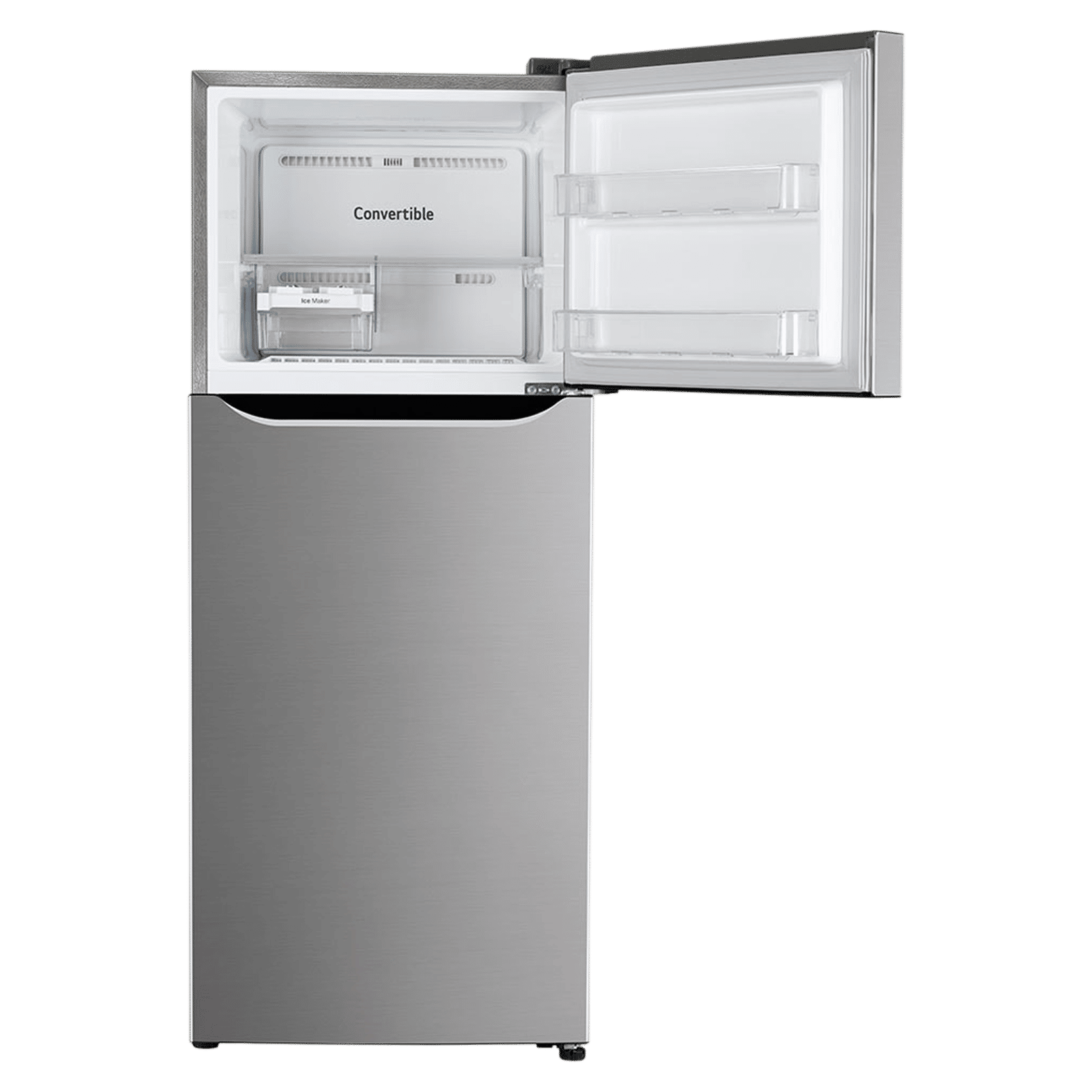 LG 240 Litres 2 Star Frost Free Double Door Convertible Refrigerator with MOIST N FRESH Technology (GL-S292SPZY, Shiny Steel)_7