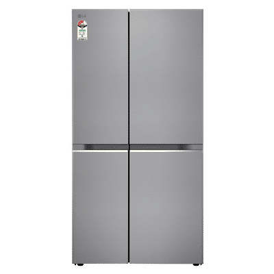 LG 650 Litres 3 Star Frost Free Side by Side Refrigerator with DoorCooling Plus Technology (GL- B257HPZ3, Shiny Steel)