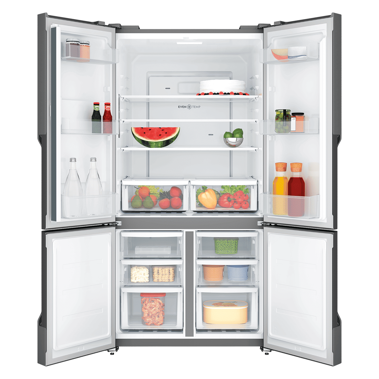 Electrolux 700 Series 564 Litres Frost Free French Door Refrigerator with Electronic Touch Control (EQE5600B-S, Silver)_3